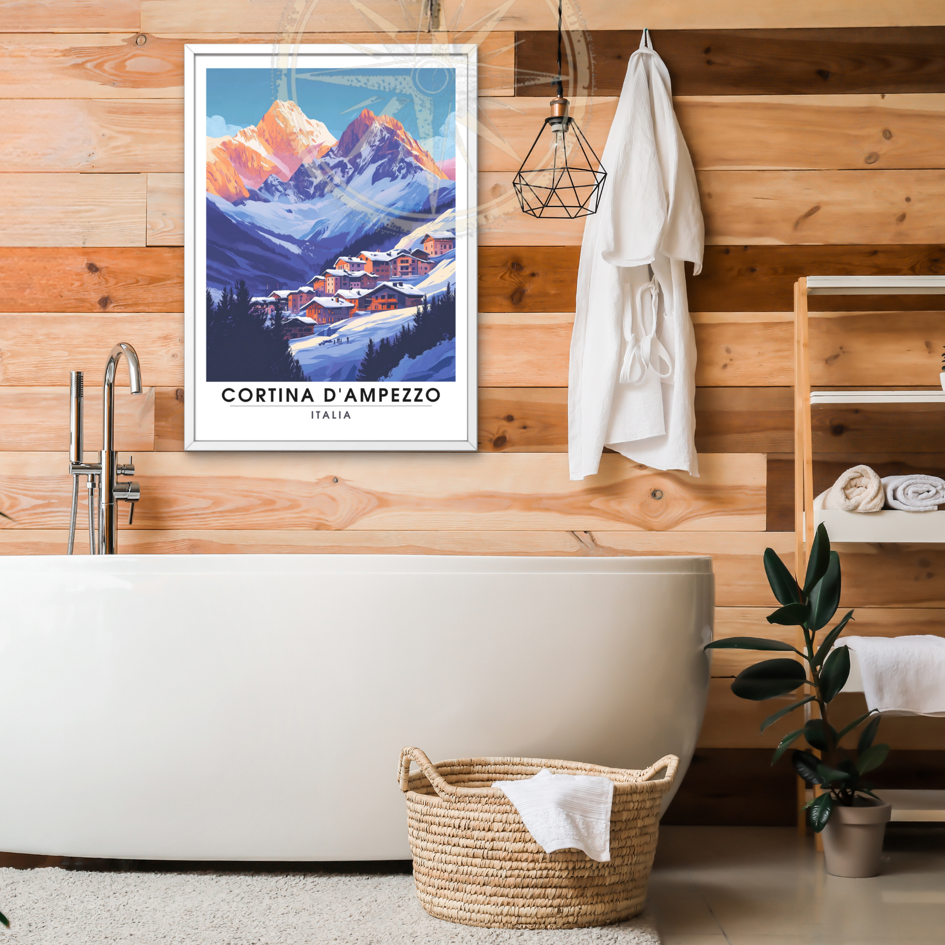 Affiche Cortina d'Ampezzo | Poster Italie | Affiche Italie