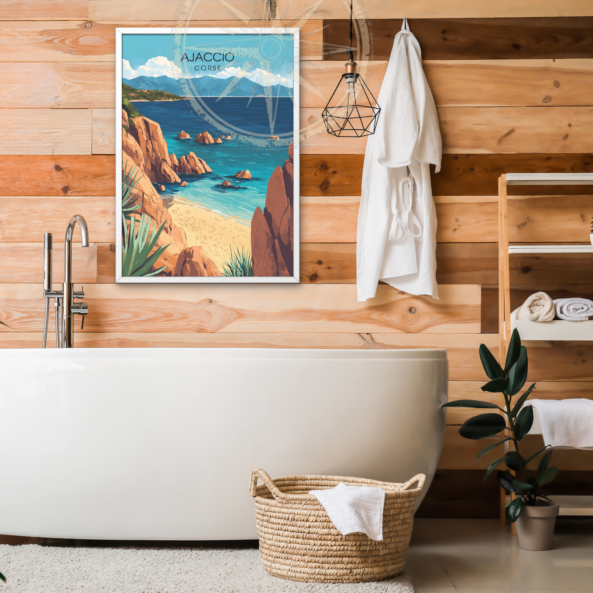 Affiche Ajaccio | Impression Corse | Affiche Corse