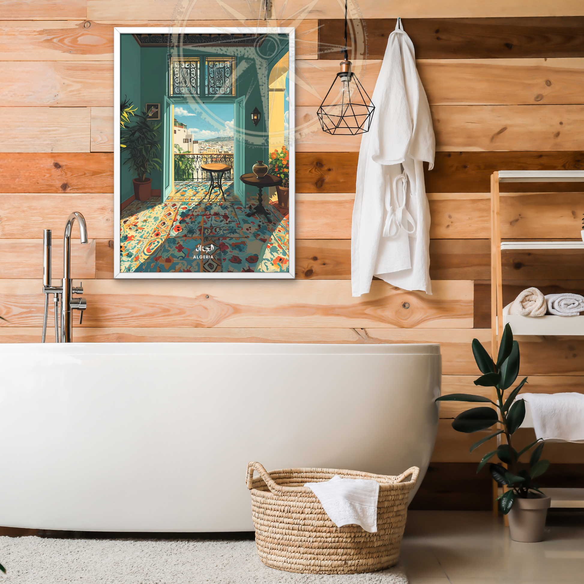 Affiche Casbah | Poster de voyage Alger | Affiche Algérie