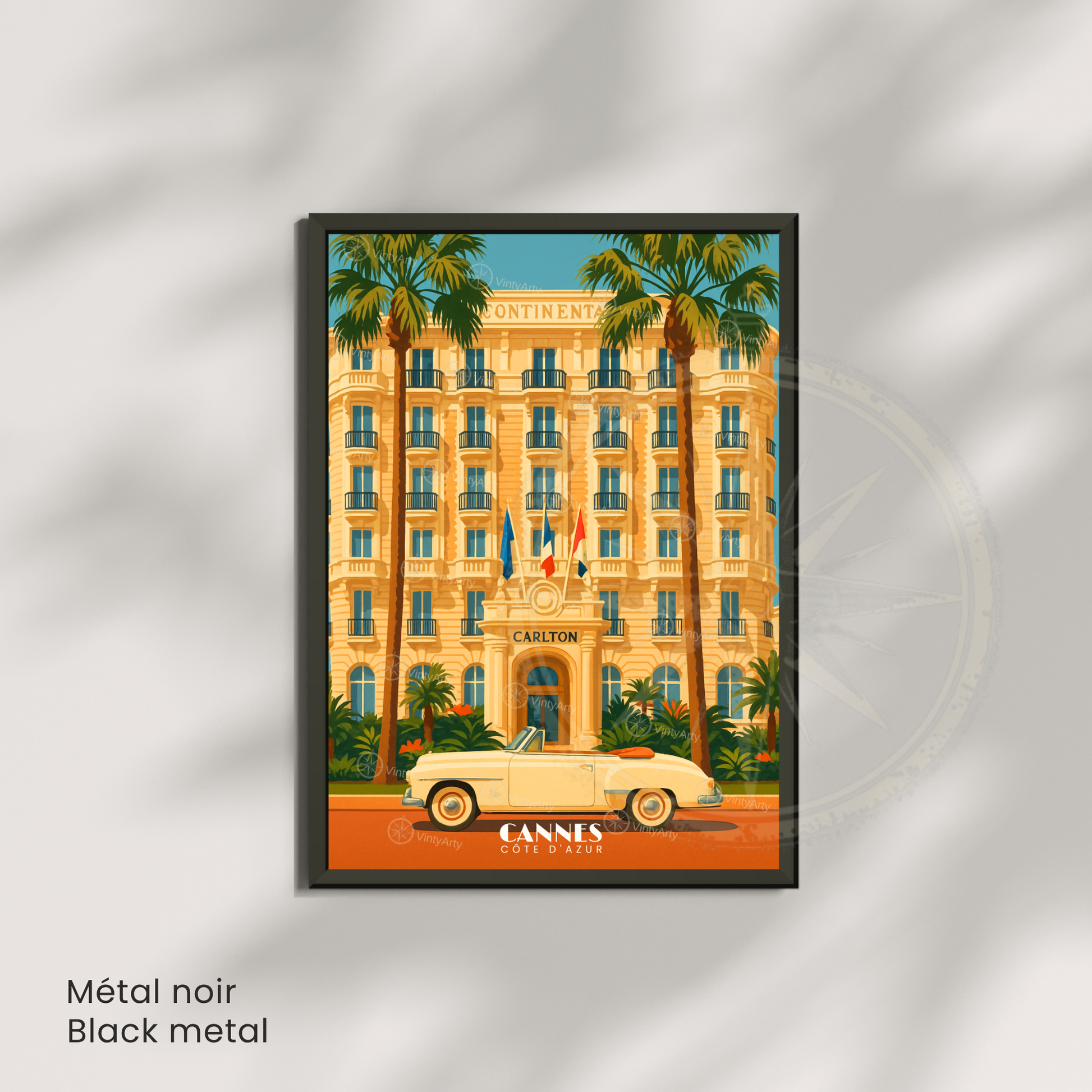 Affiche Cannes | Poster déco Côte d’Azur | Affiche France