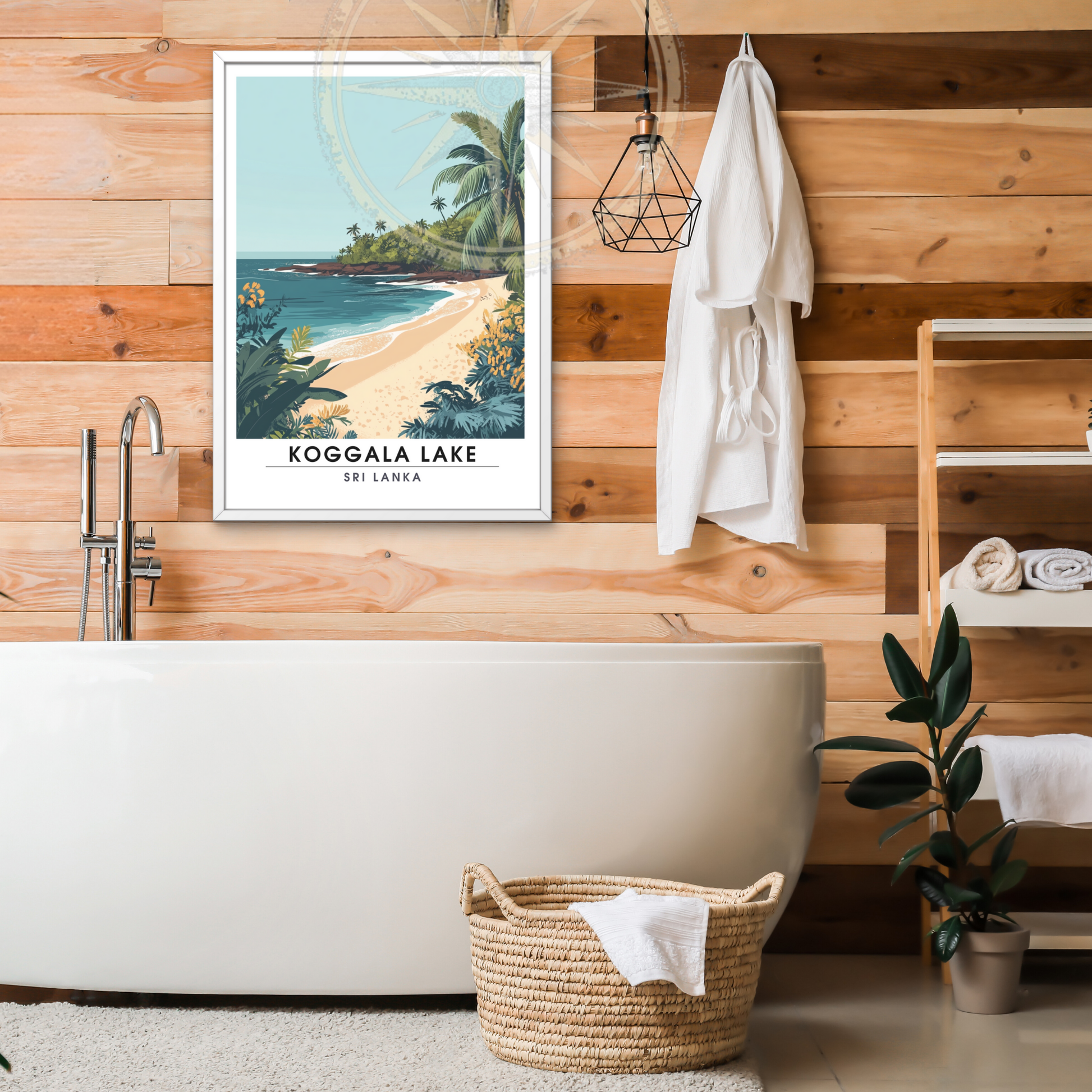Affiche Lac Koggala | Impressions de voyage Sri Lanka | Affiche Lac