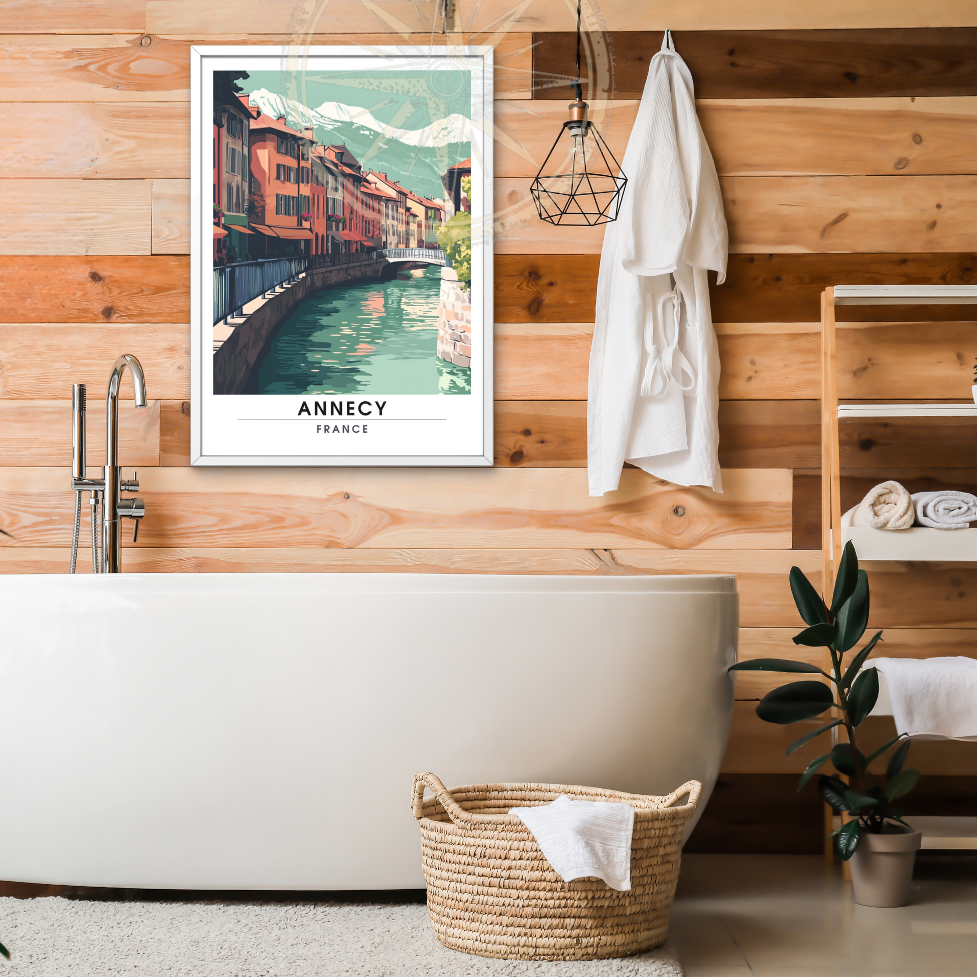 Affiche Annecy | Poster de voyage France | Affiche France