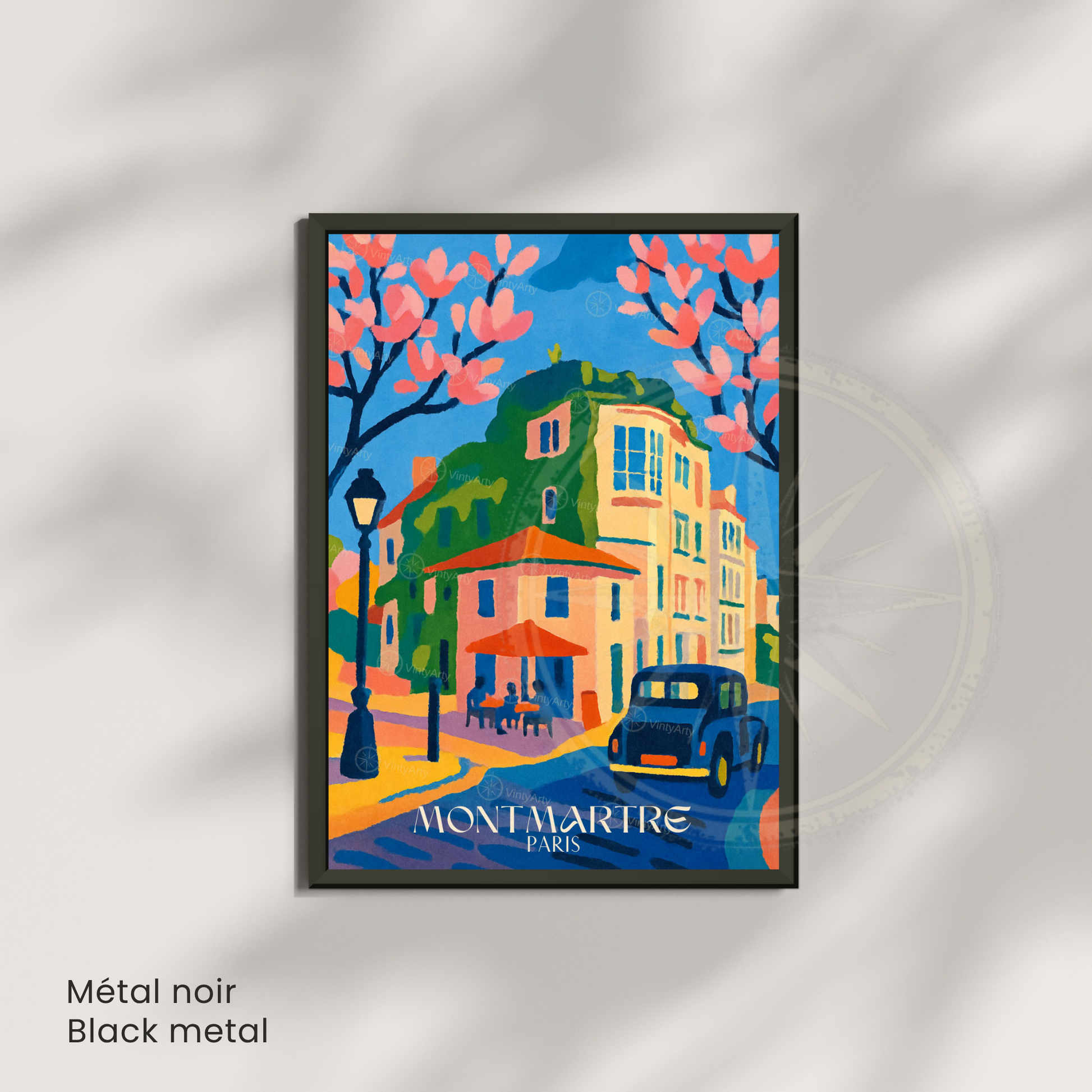 Affiche Paris | Impression de voyage Montmartre - Sacré Cœur | Affiche France
