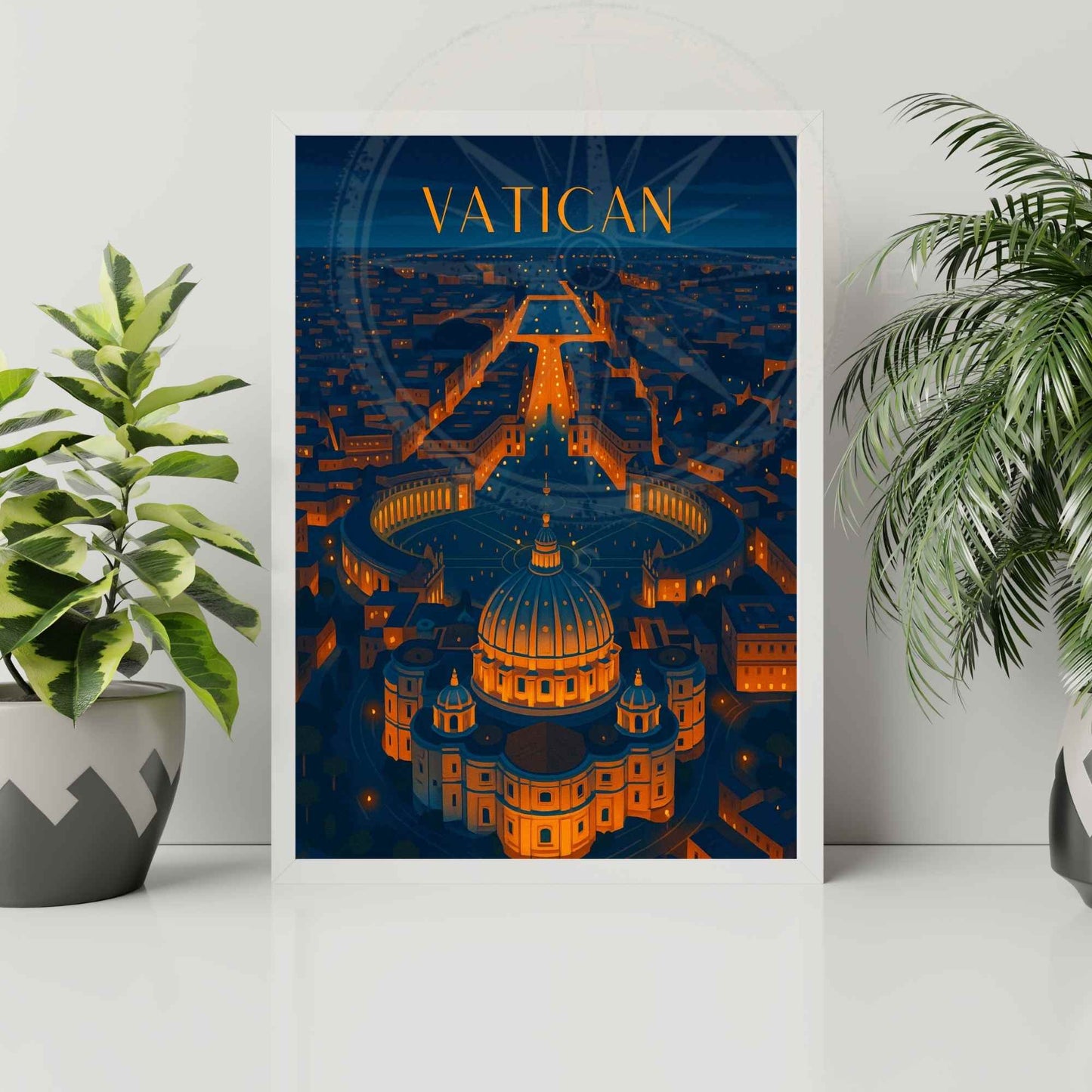 Affiche Vatican | Impression de voyage Vatican | Basilique Saint-Pierre