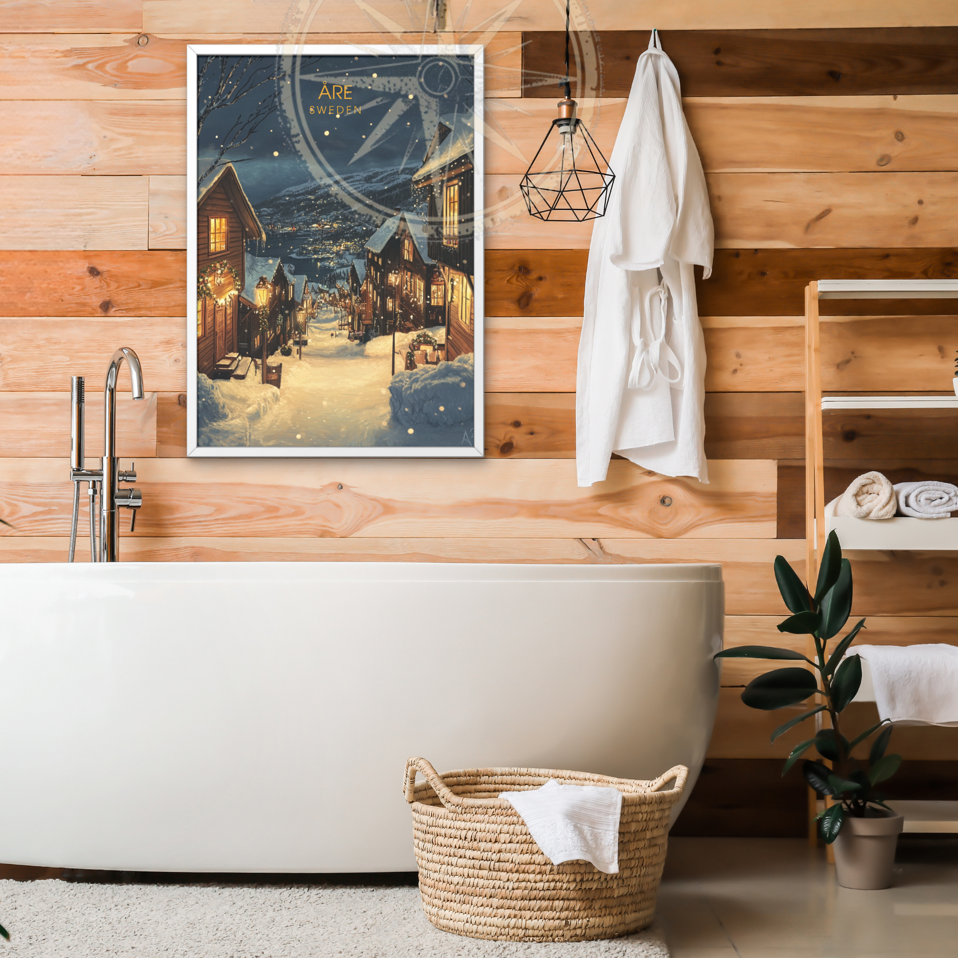 Affiche Åre | Poster décoratif Suède | Affiche Suède