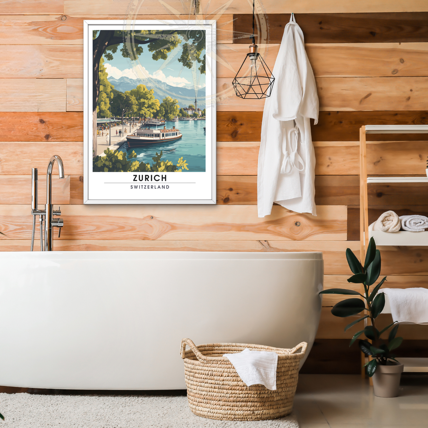 Affiche Zurich | Impression de voyage Suisse | Affiche Suisse