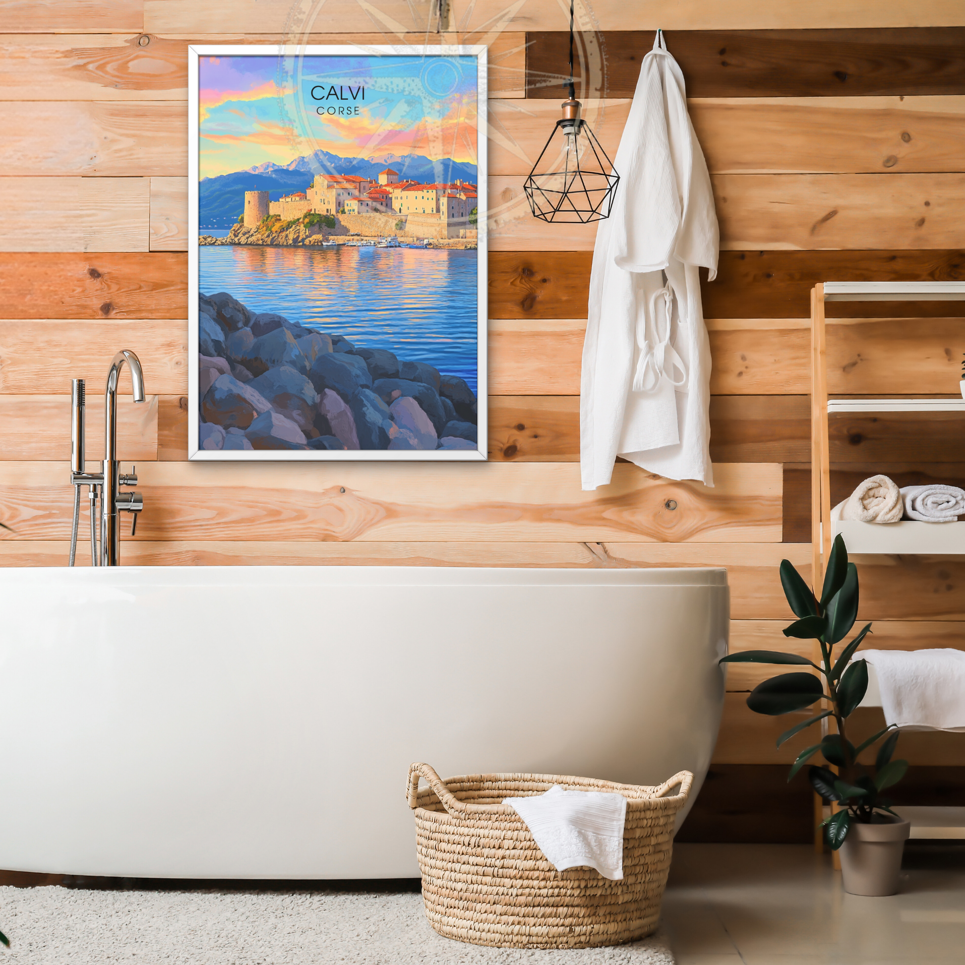 Affiche Calvi | Poster de voyage Corse | Affiche Corse