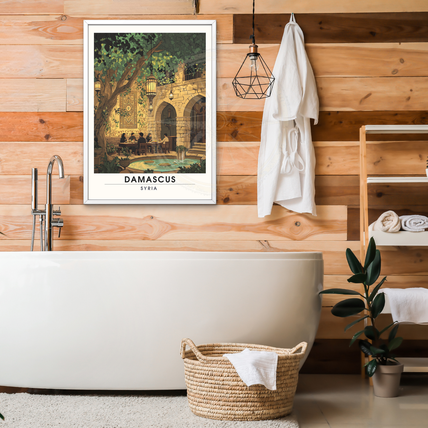 Damaskus Reiseposter | Damaskus Druck | Syrien Reiseposter