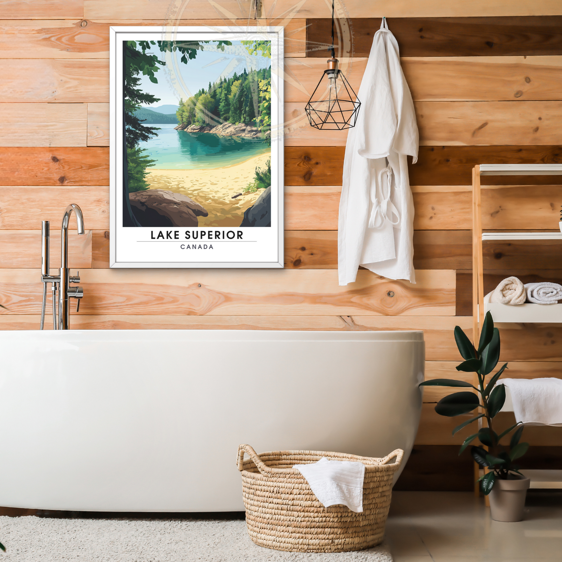 Affiche Lac Supérieur | Poster Canada | Affiche Lac