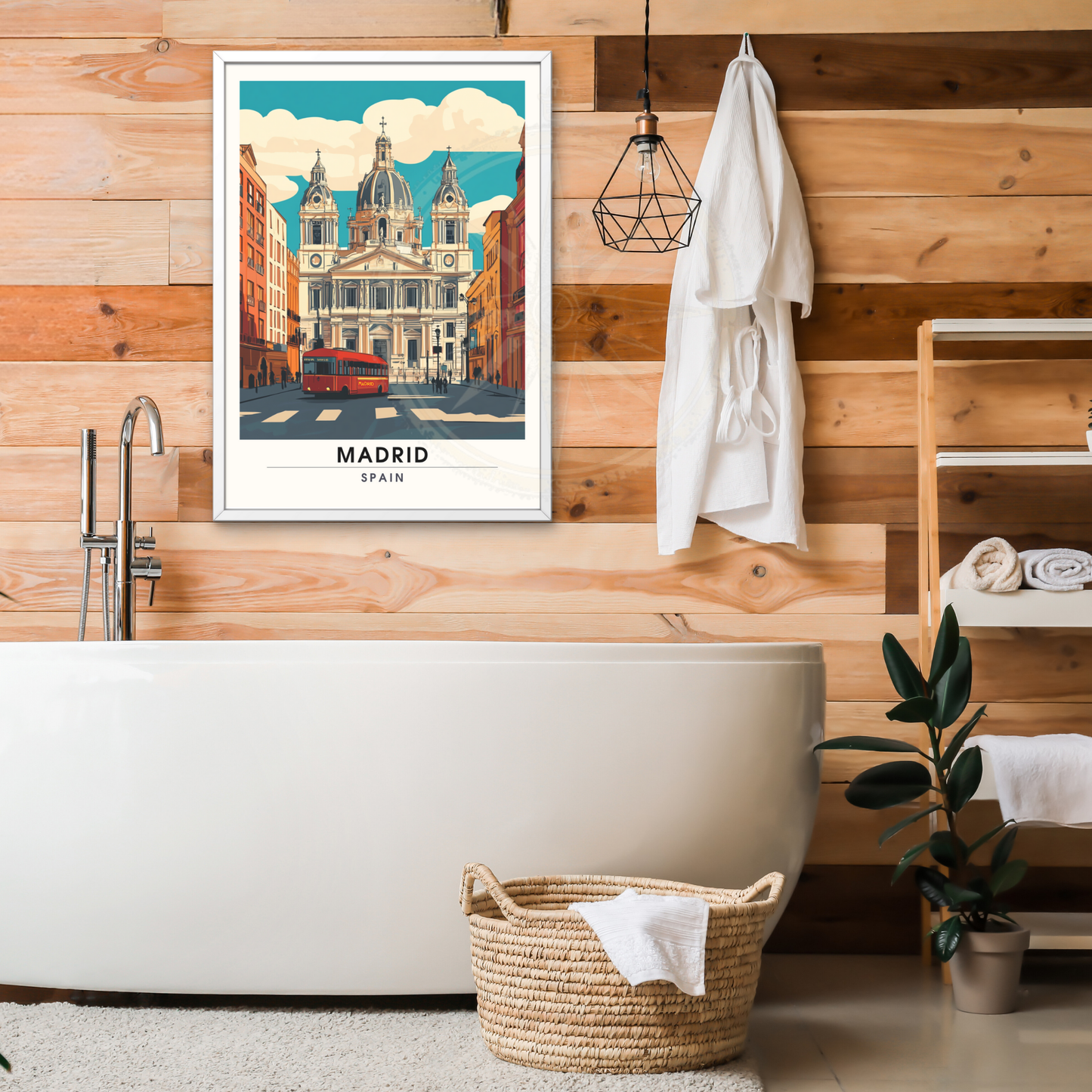 Affiche Madrid | Impression de voyage Madrid | Basilique Saint-François-le-Grand