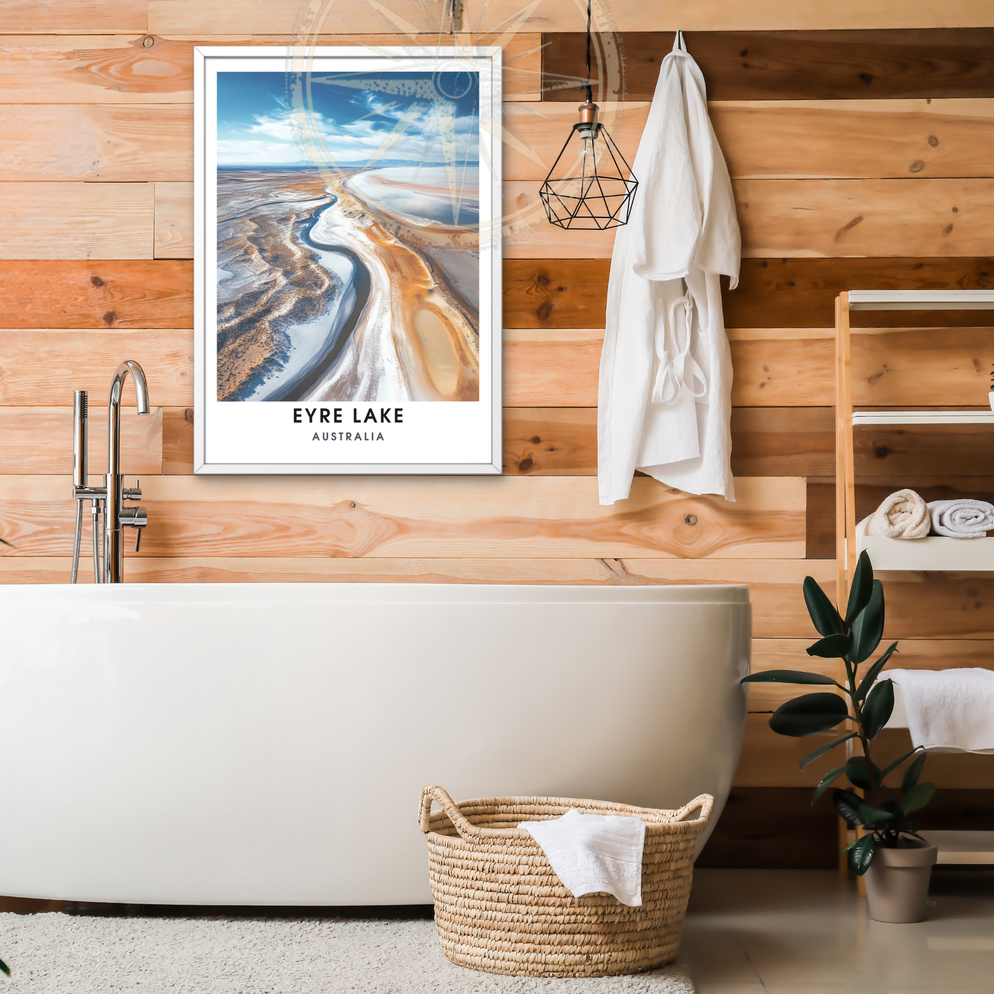 Affiche lac Eyre | Impression Australie | Affiche Lac