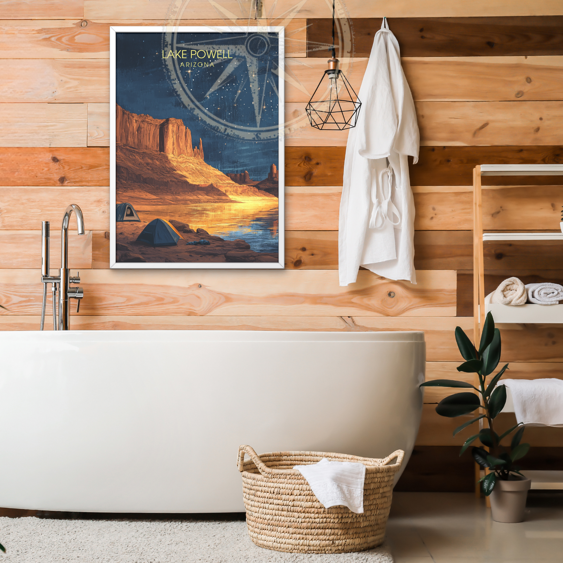 Affiche Lac Powell Arizona | Impression de voyage États-Unis | Affiche Lac