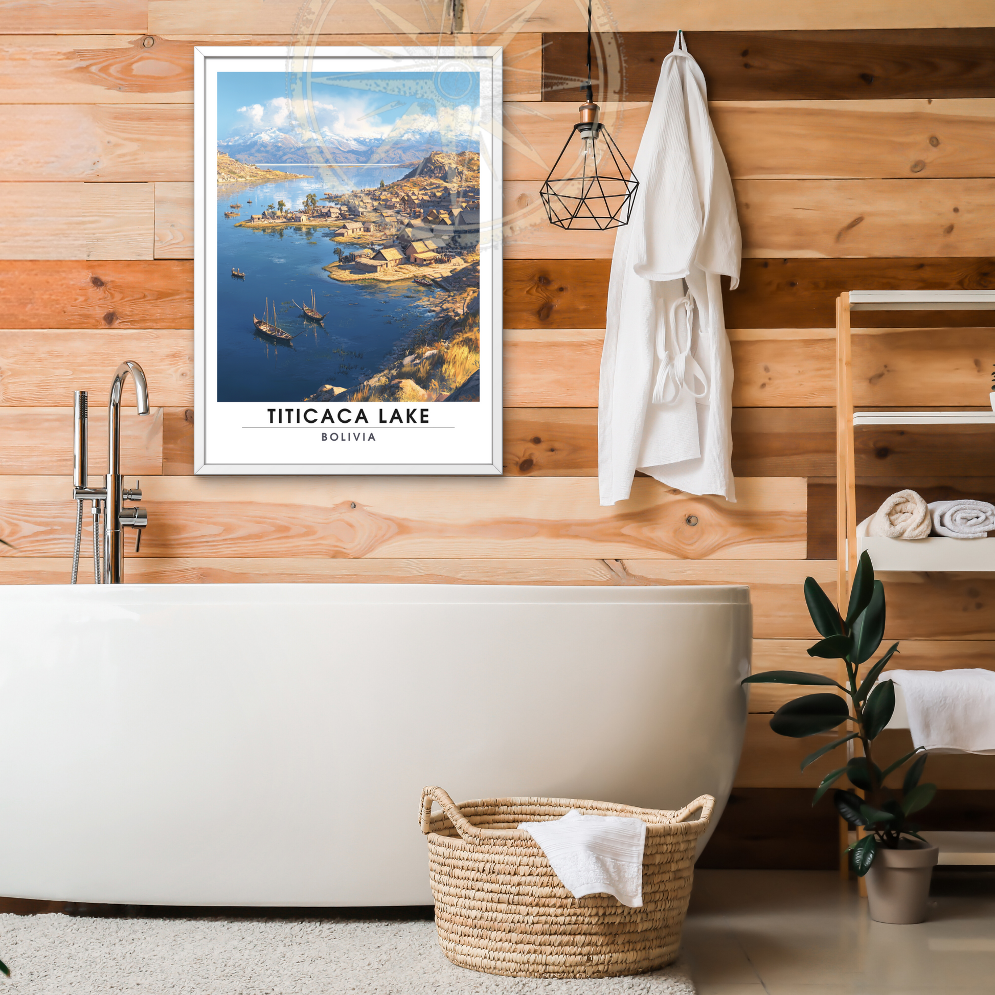 Affiche Lac Titicaca | Poster Bolivie | Affiche Lac