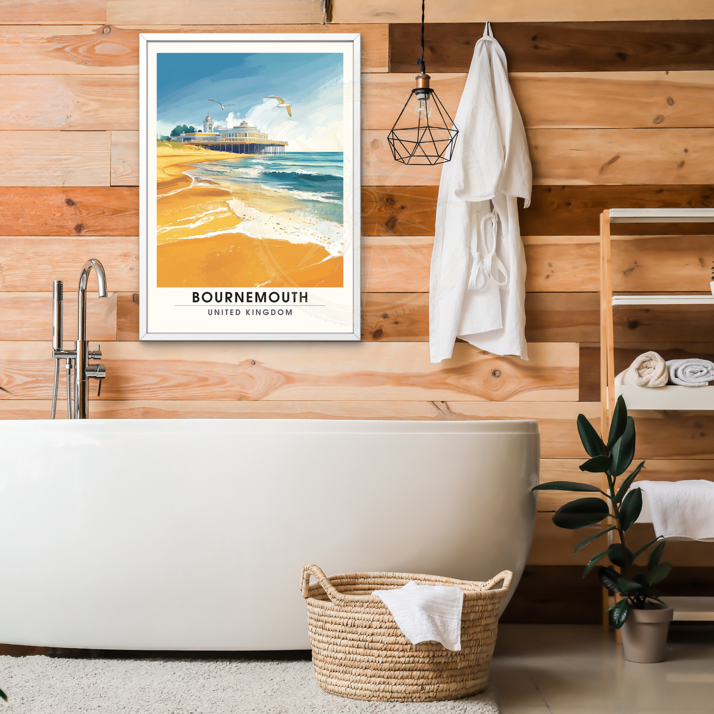 Bournemouth Poster | Bournemouth Print | United Kingdom