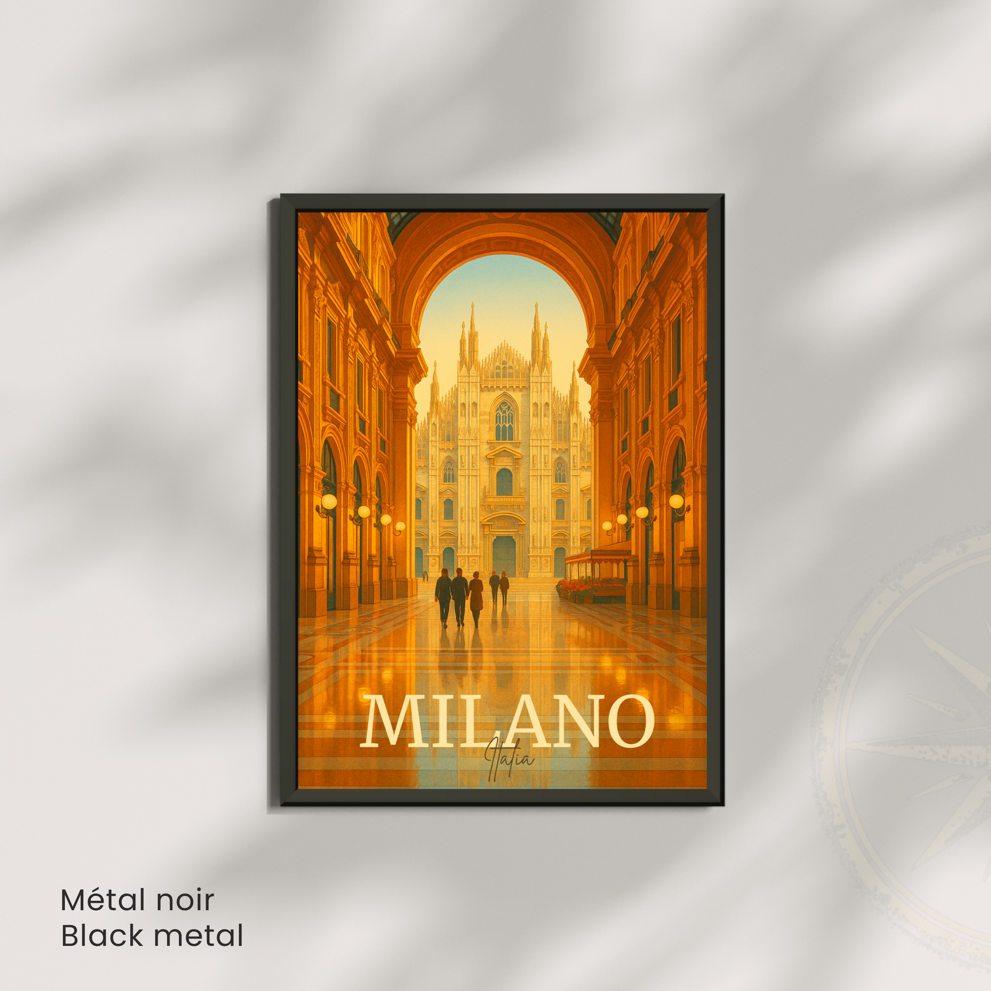 Affiche Milan | Impression de voyage Cathédrale de Milan | Affiche Milan
