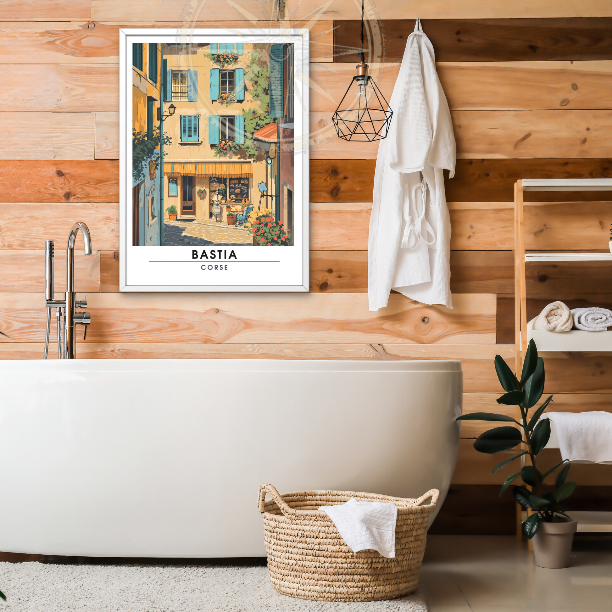 Affiche Bastia | Poster décoratif Corse | Affiche Corse