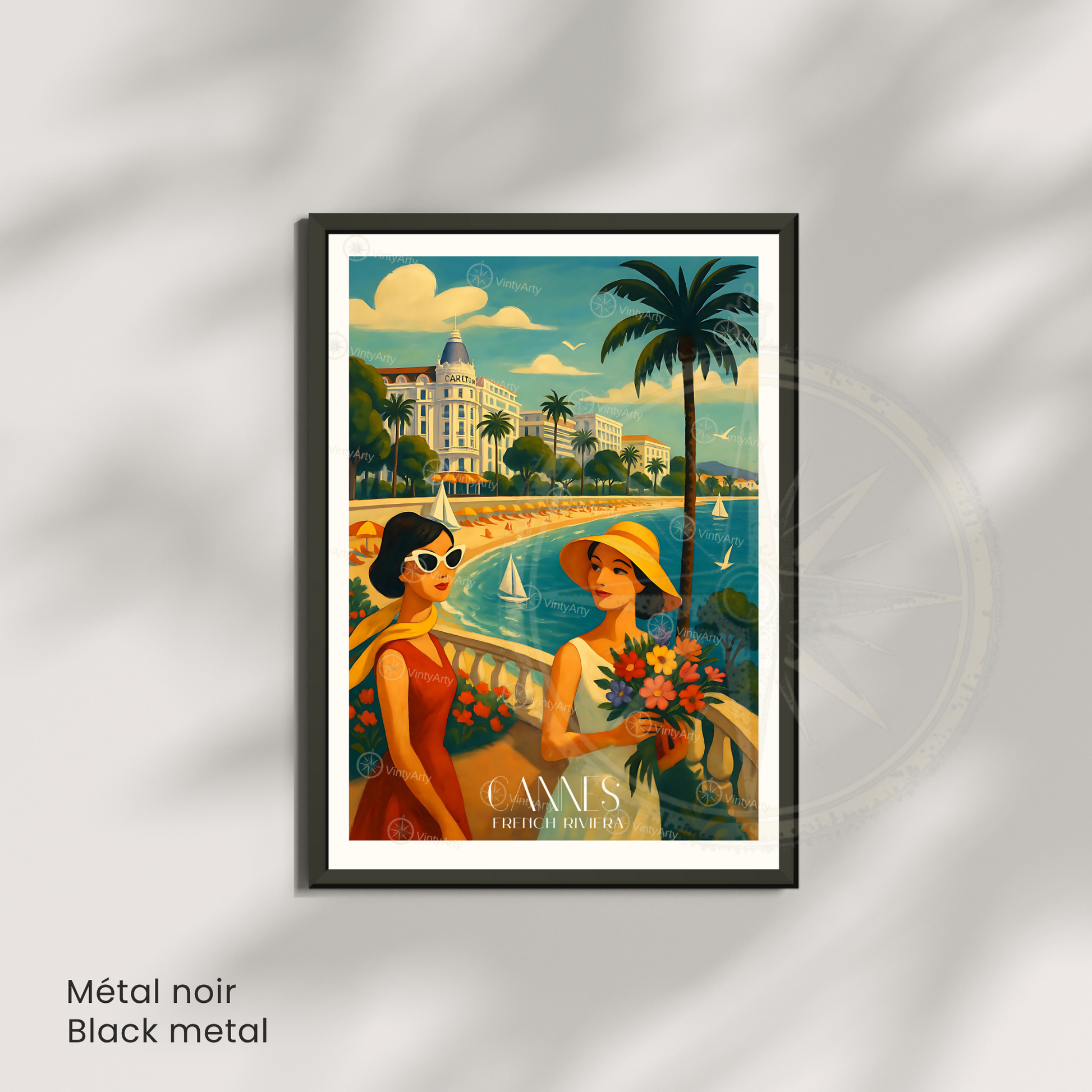 Affiche Cannes | Poster mural French Riviera | Affiche France