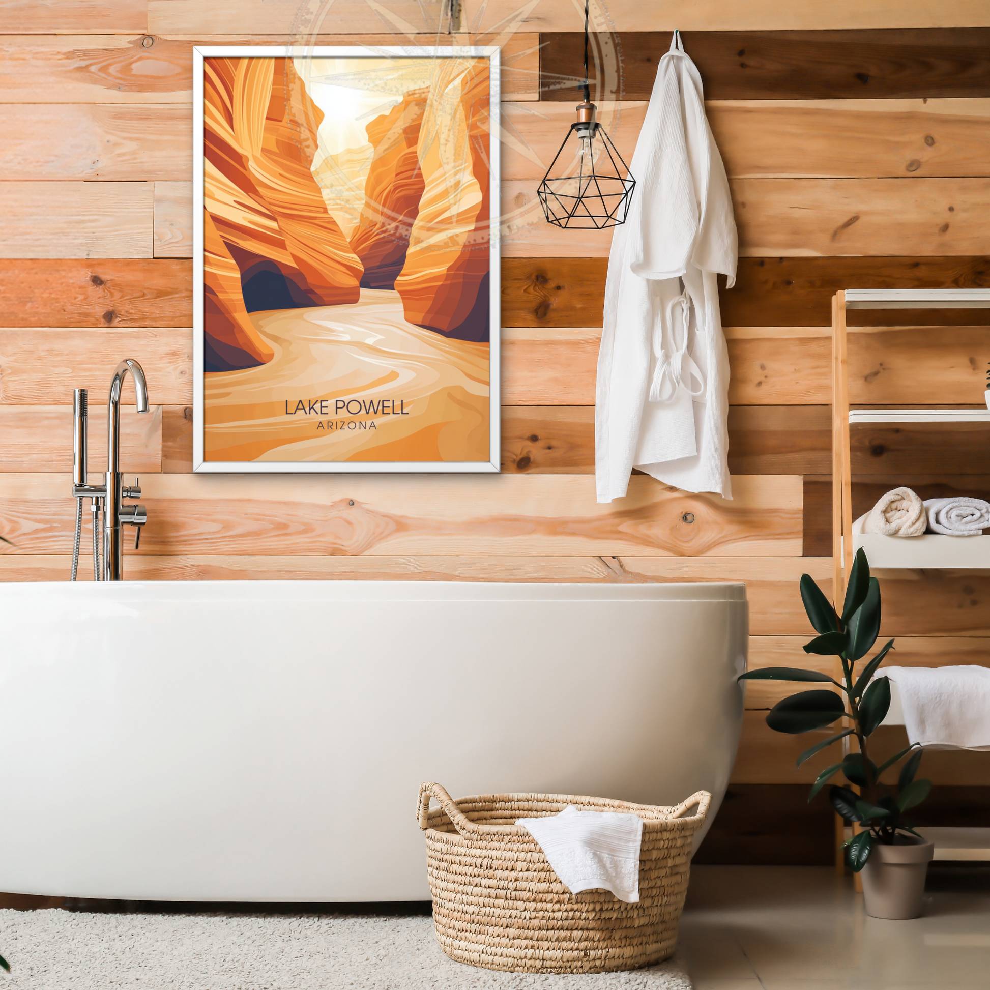 Affiche Lac Powell Arizona | Poster murale États-Unis | Affiche Lac