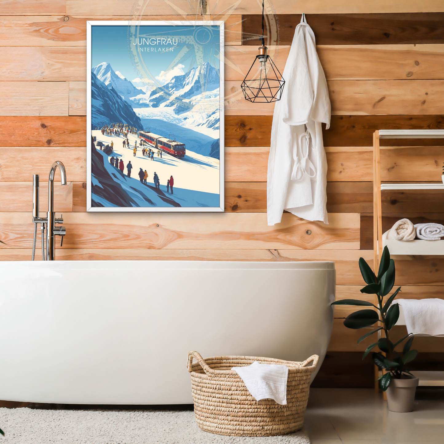 Affiche Jungfrau Interlaken | Impression de voyage Suisse | Affiche Suisse