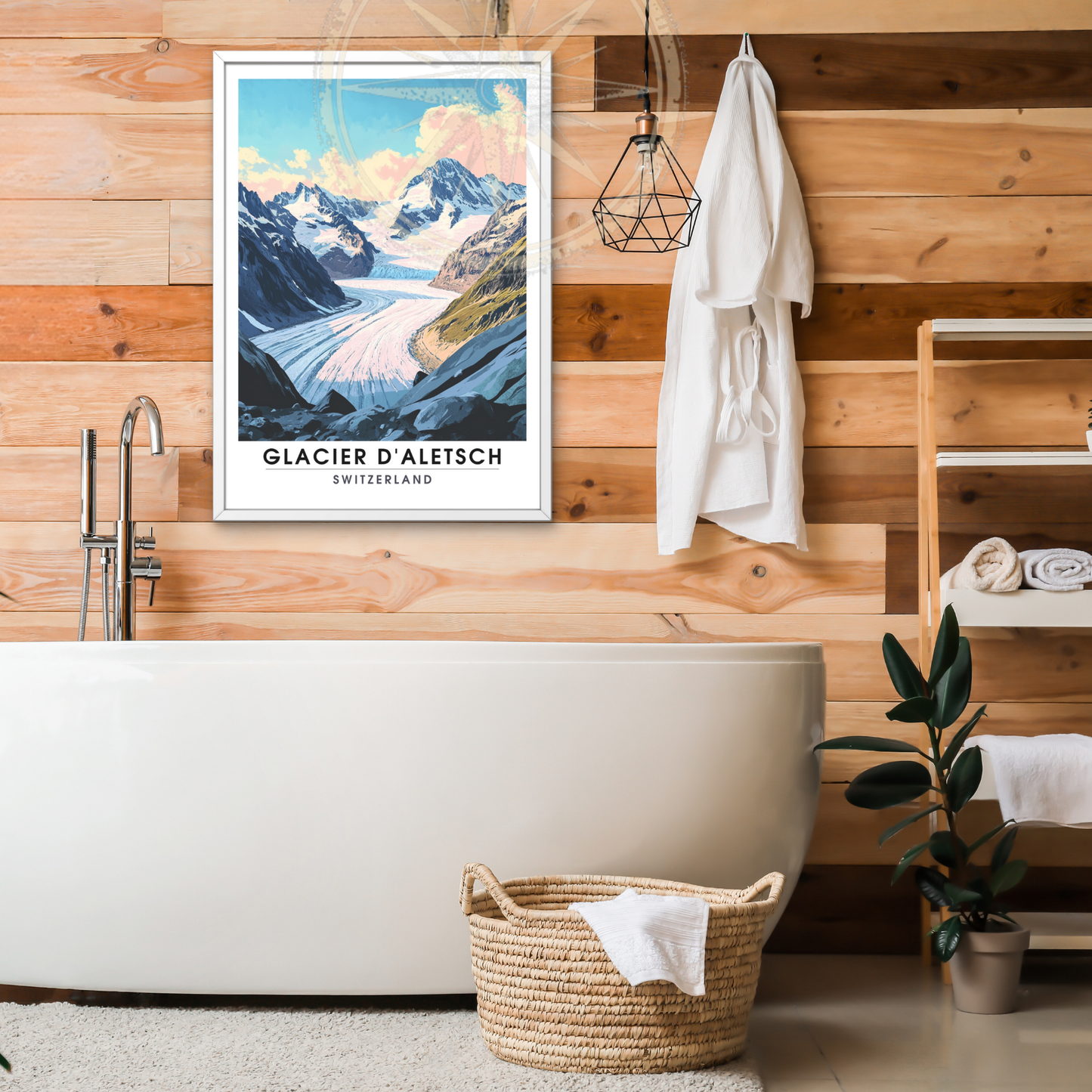 Affiche Glacier d'Aletsch | Poster Murale Suisse | Affiche Suisse