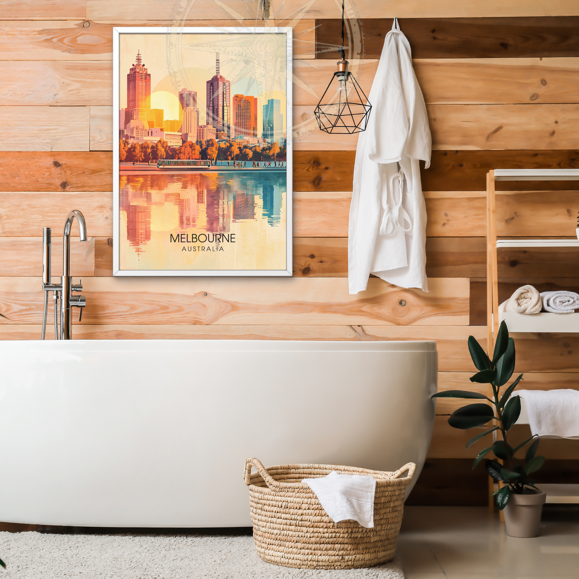 Affiche Melbourne | Poster de voyage Australie | Affiche Australie