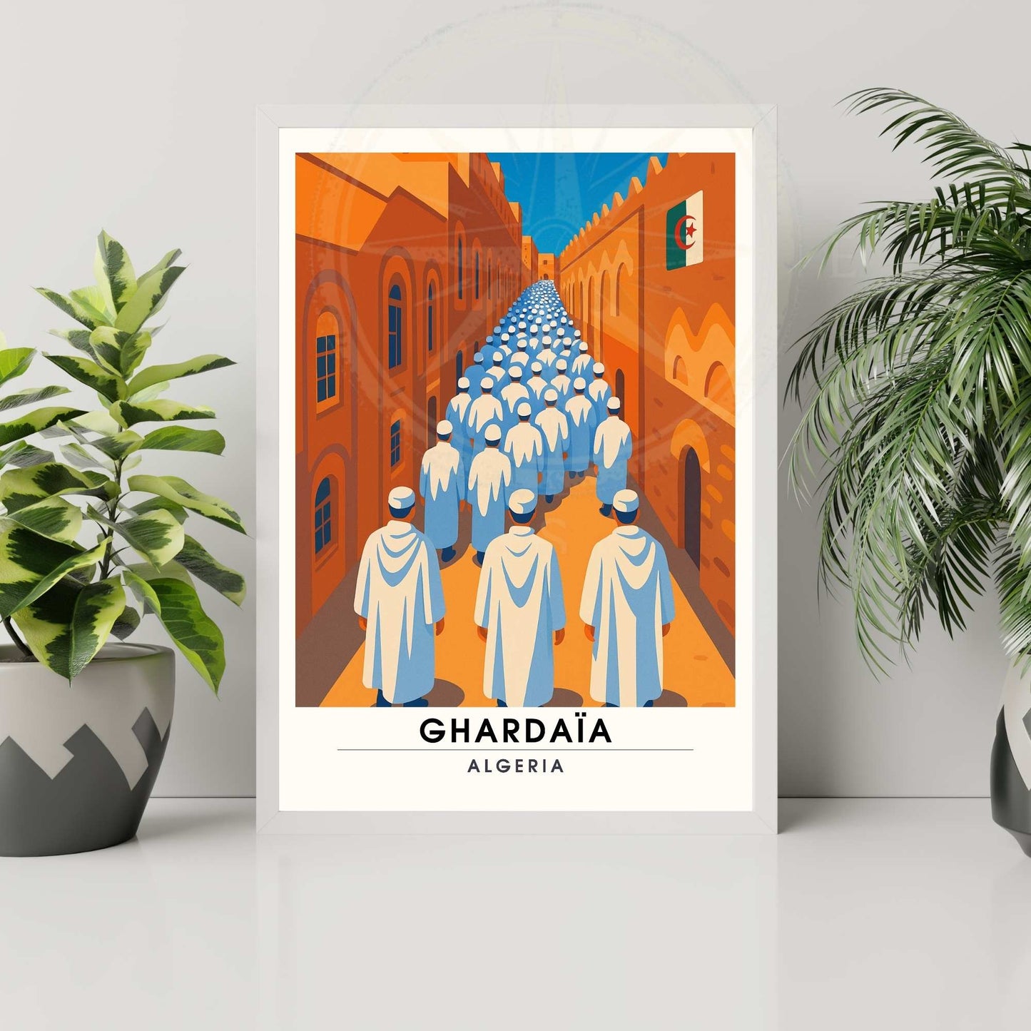 Affiche Ghardaïa | impression Ghardaïa | Affiche Sahara | Algérie