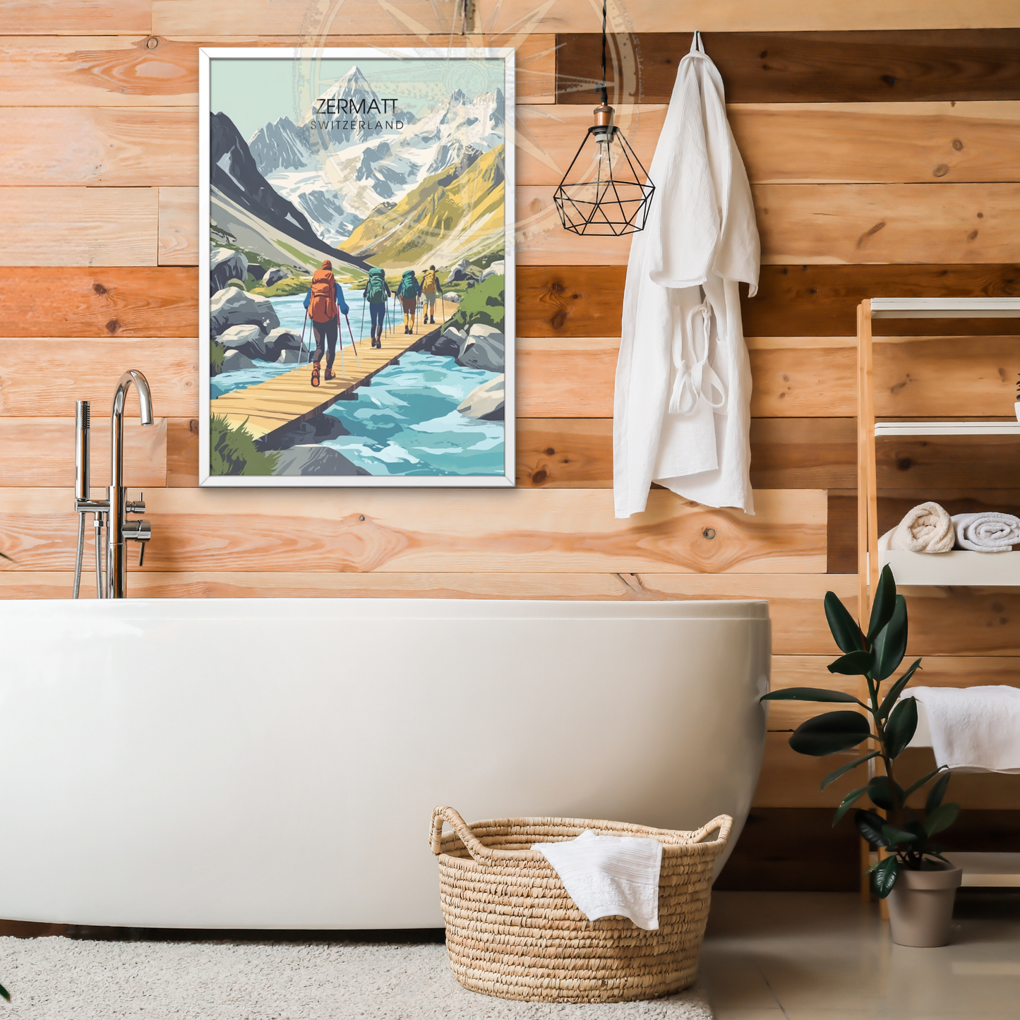 Affiche Zermatt | Impression de voyage Suisse | Affiche Suisse