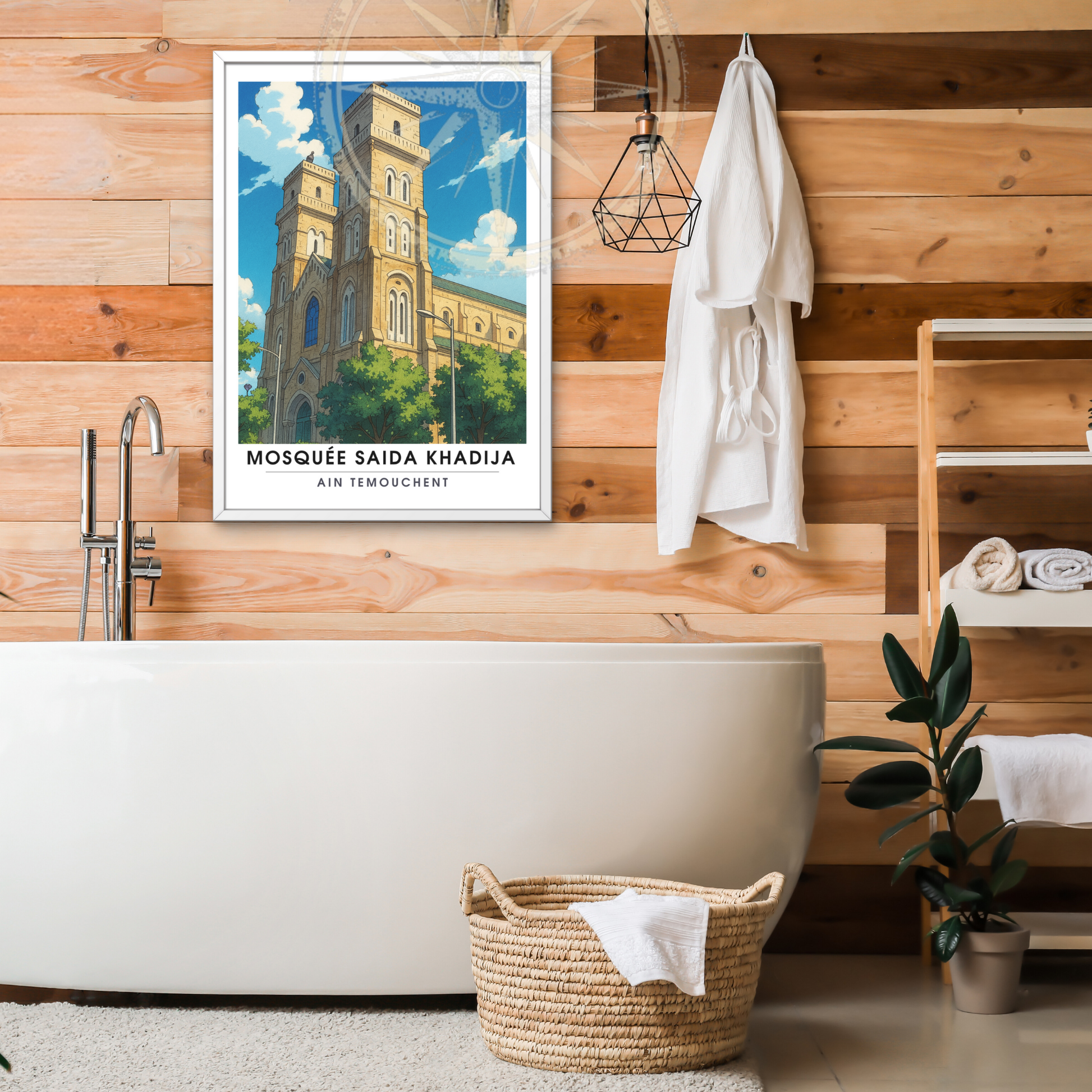 Affiche Mosquée Saïda Khadija | Impression Ain Témouchent | Affiche Algérie