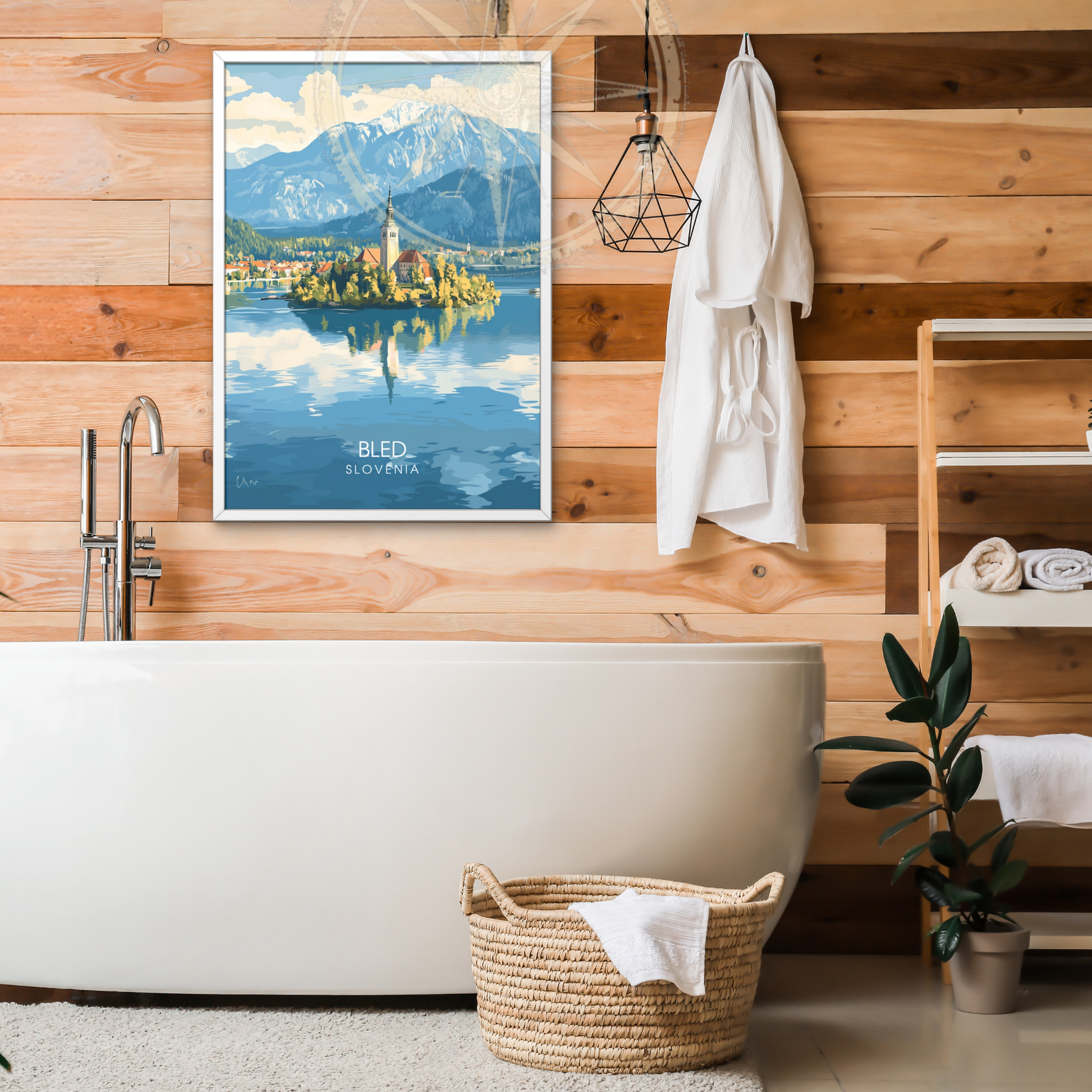 Affiche Bled |Poster Slovénie | Affiche Slovénie