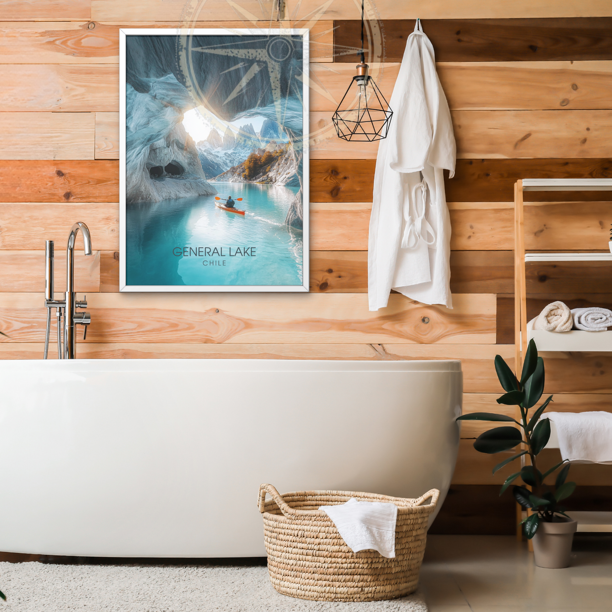 Affiche Lac Général | Poster Chili | Affiche Lac