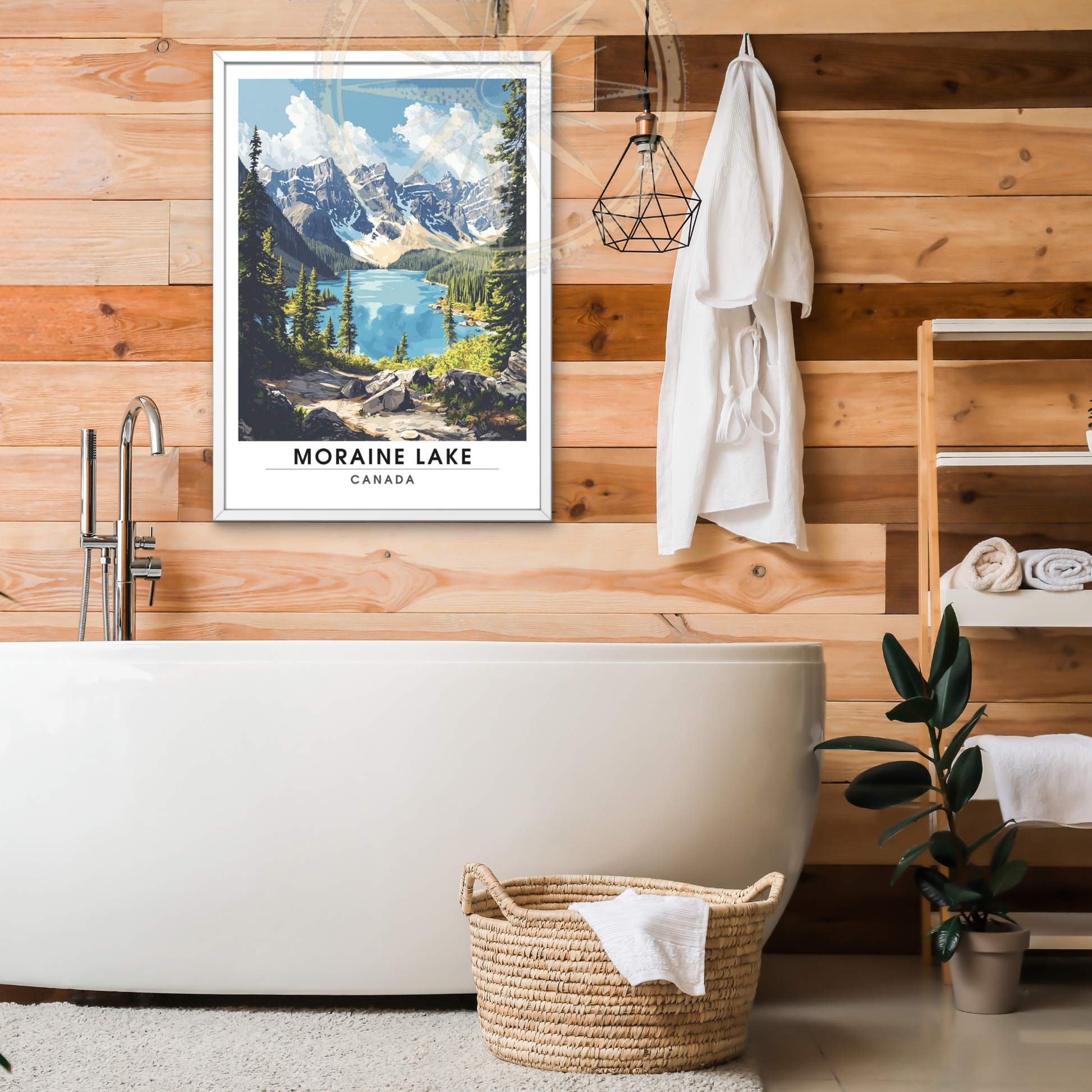 Affiche Lac Moraine | Impression de voyage Canada | Affiche Lac