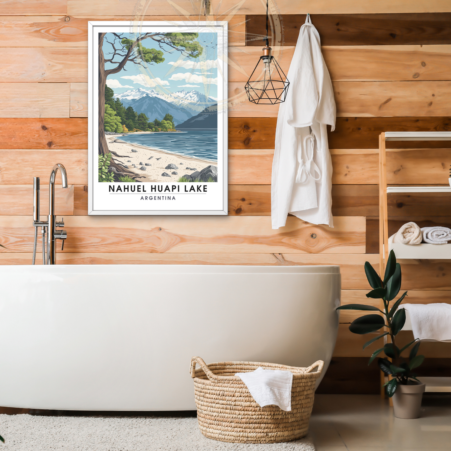 Affiche Lac Nahuel Huapi | Impression Argentine | Affiche Lac