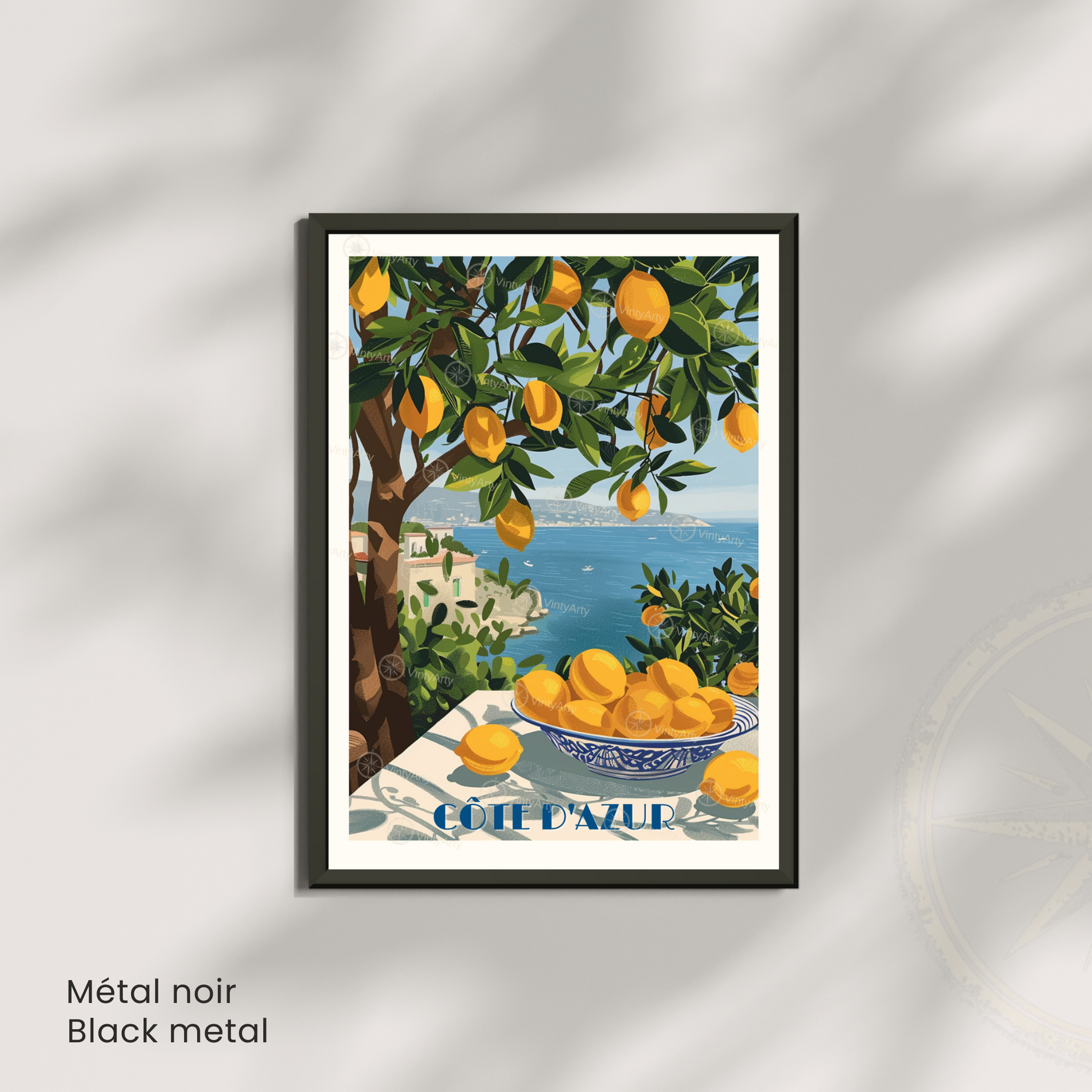 Affiche Côte d’Azur | Poster déco Côte d’Azur | Affiche France