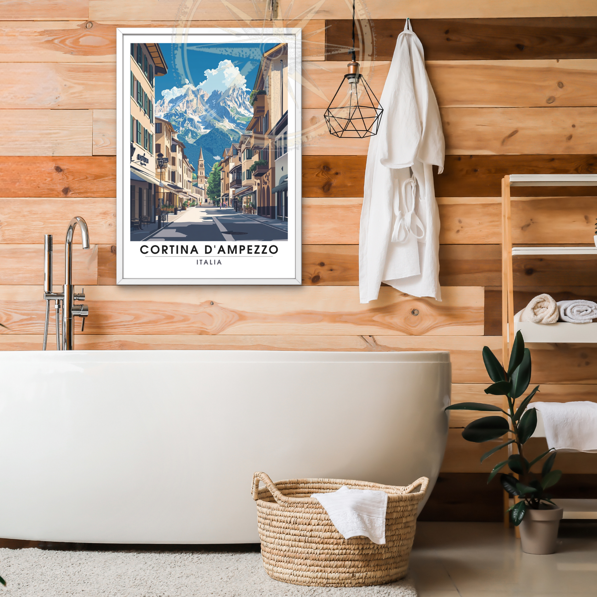 Affiche Cortina d'Ampezzo | Impression Italie | Affiche Italie