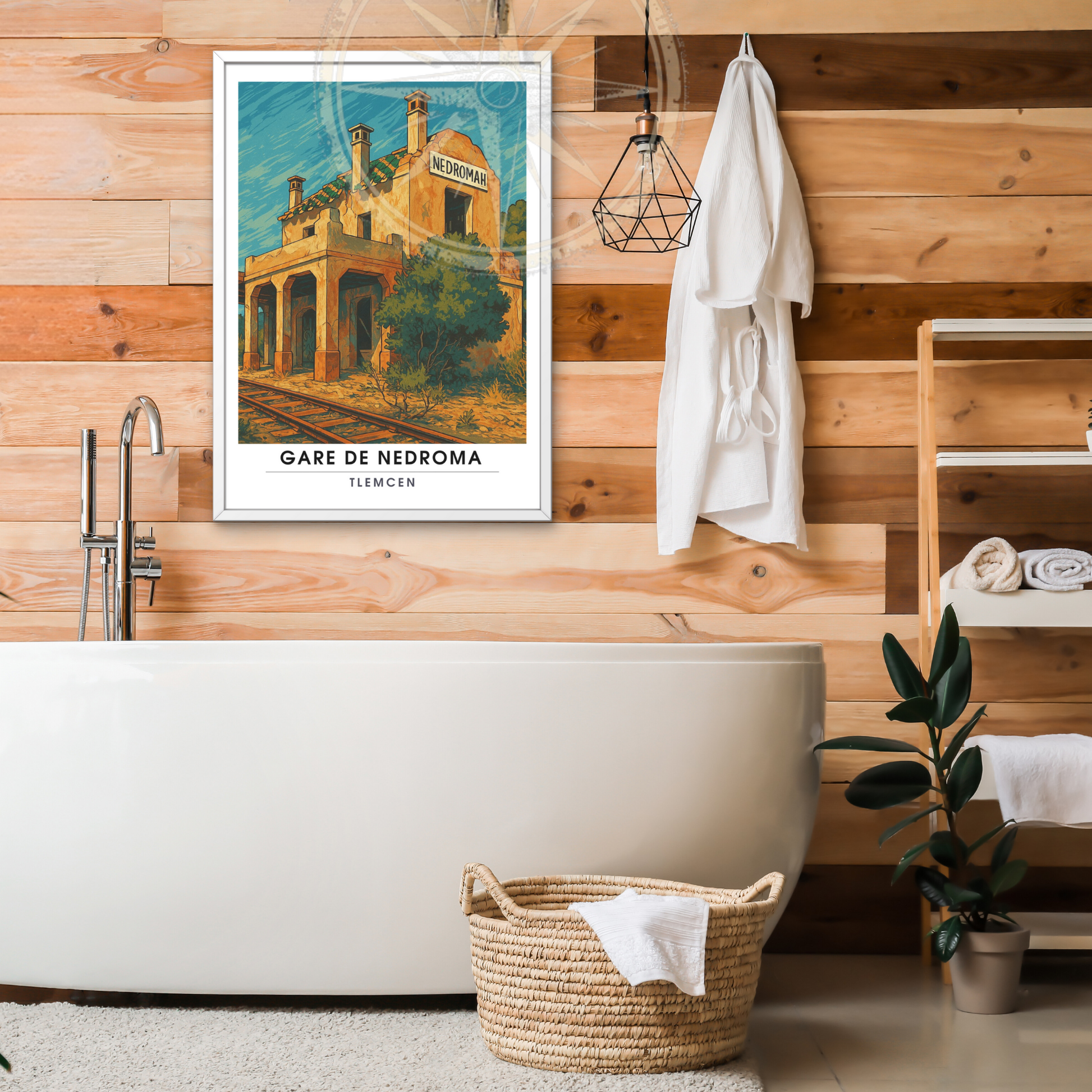 Affiche Gare de Nedroma | Poster Tlemcen | Affiche Algérie