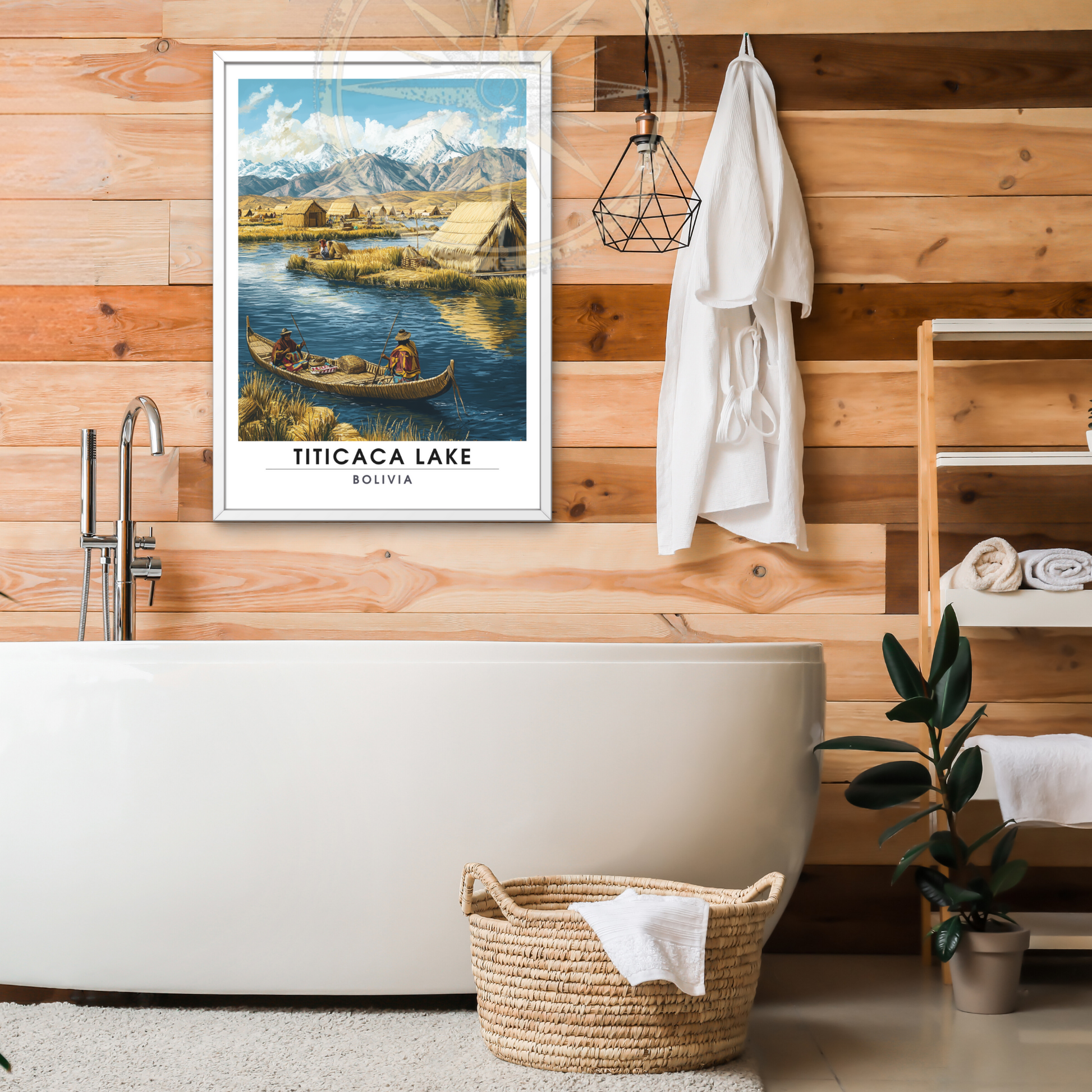 Affiche Lac Titicaca | Impression Bolivie | Affiche Lac