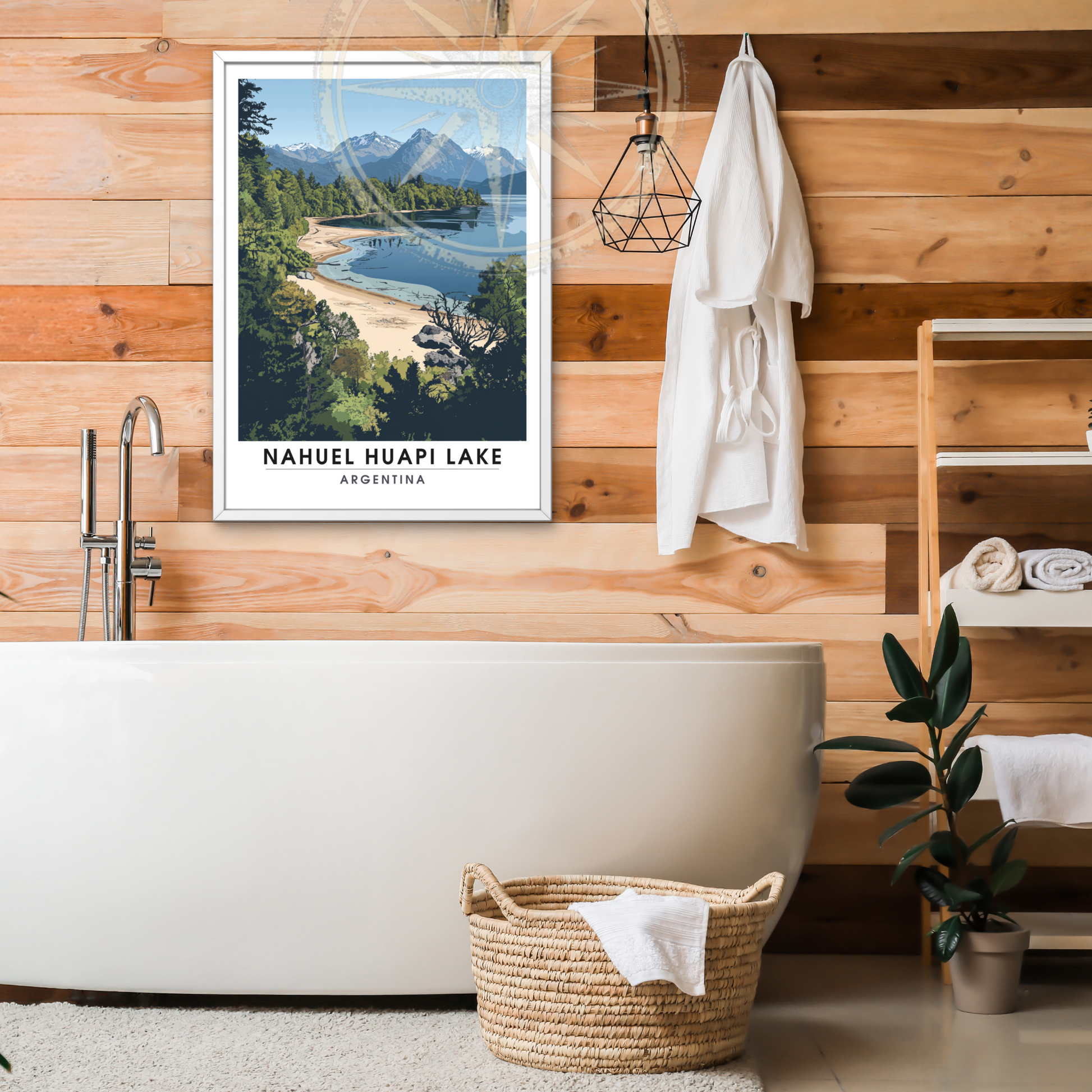 Affiche Lac Nahuel Huapi | Poster Argentine | Affiche Lac