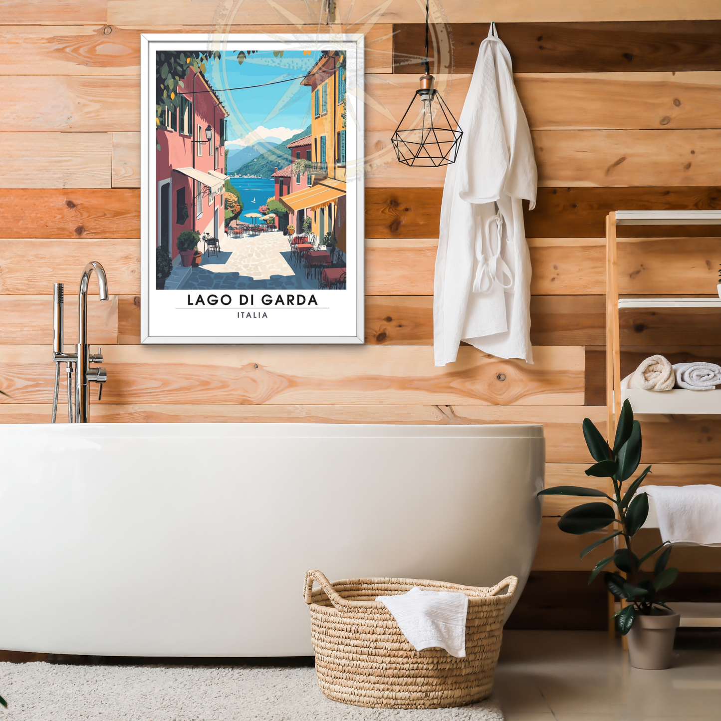 Affiche Lac de Garde | Impression Italie | Affiche Lac
