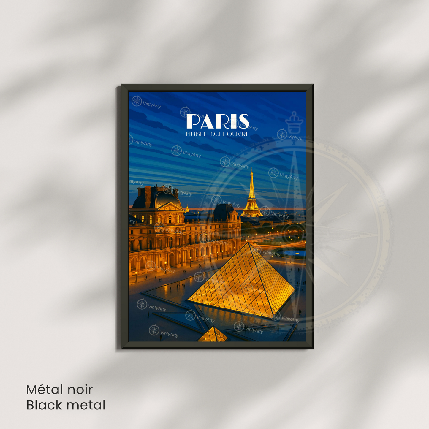 Affiche Paris | Poster Musée du Louvre | Affiche France