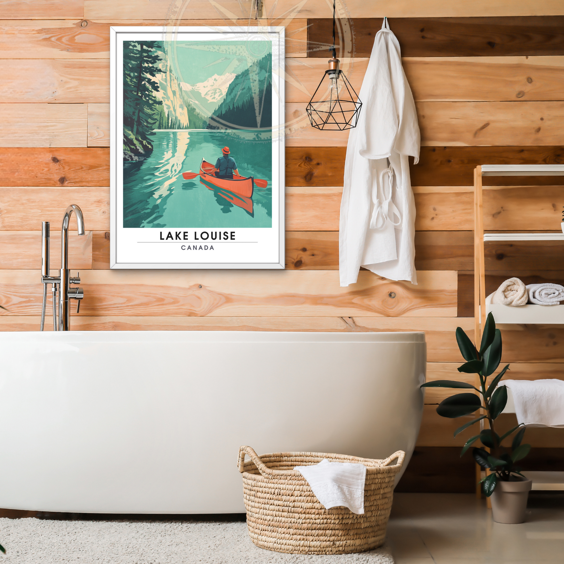 Affiche Lac Louise | Poster de voyage  Canada | Affiche Lac