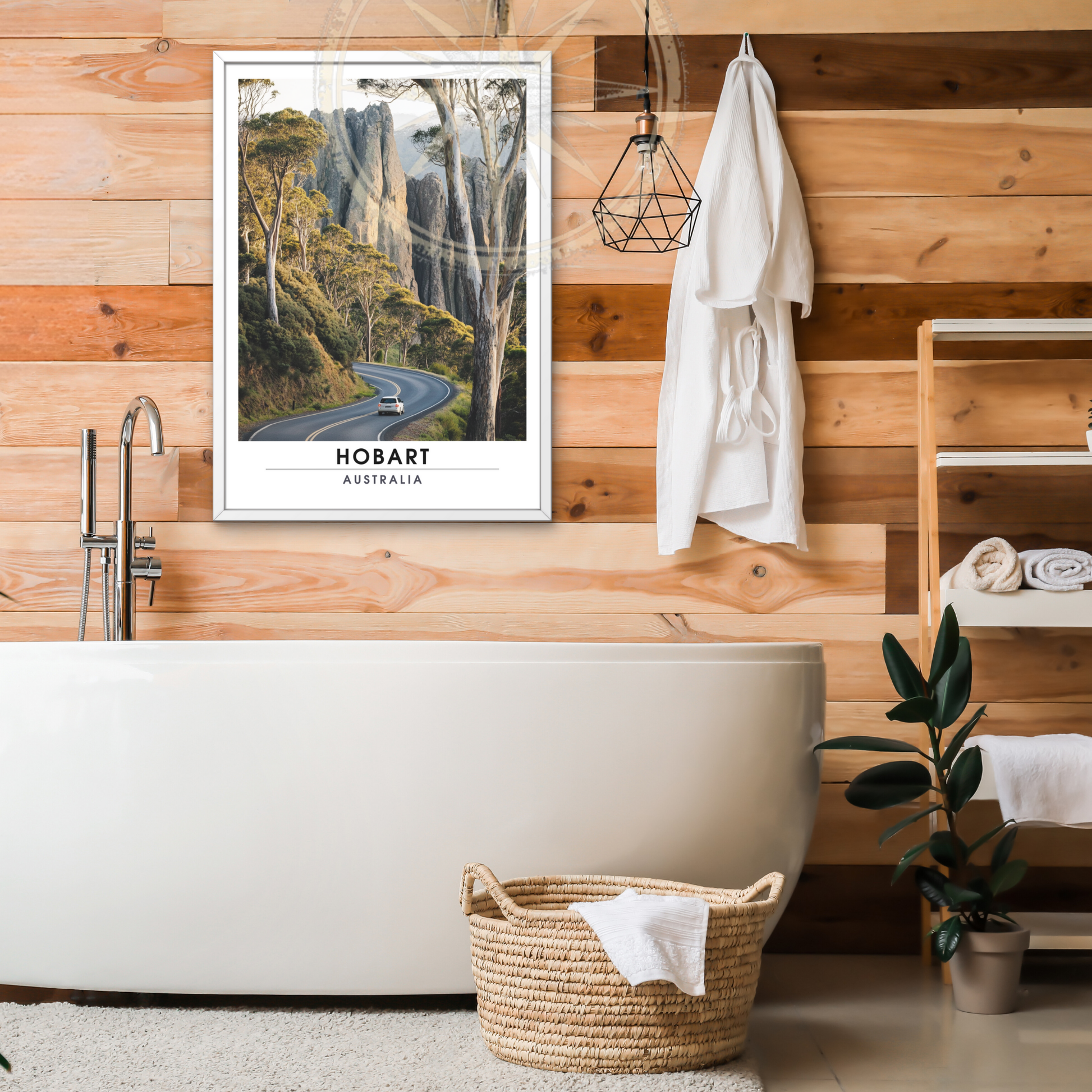 Affiche Hobart | Poster de voyage Australie | Affiche Australie