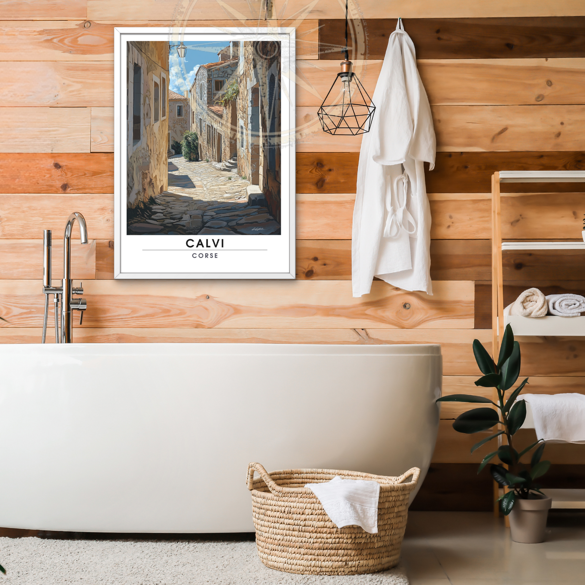 Affiche Calvi | Impression de voyage Corse | Affiche Corse