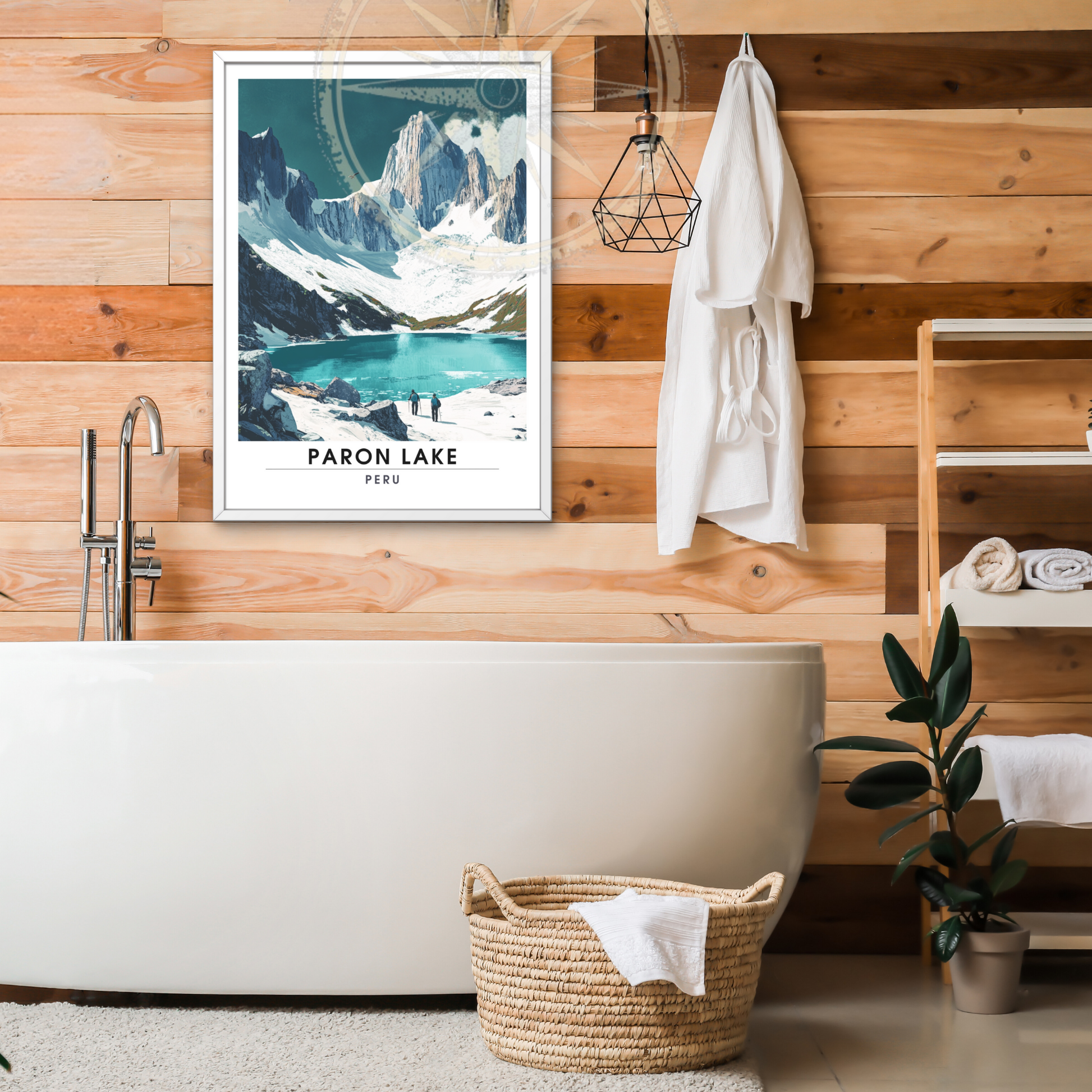 Affiche Lac Paron | Poster de voyage Pérou | Affiche Lac