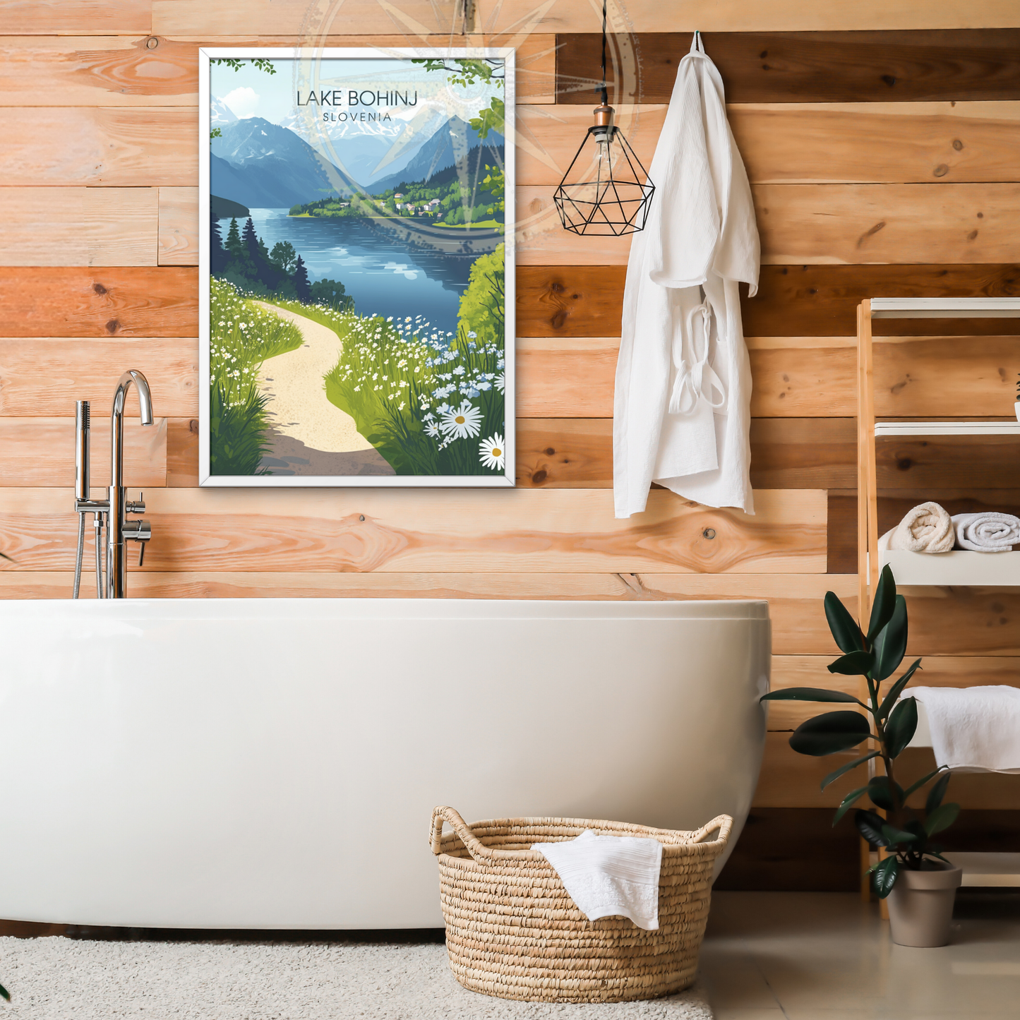 Affiche Lac Bohinj | impression Slovénie | Affiche Lac
