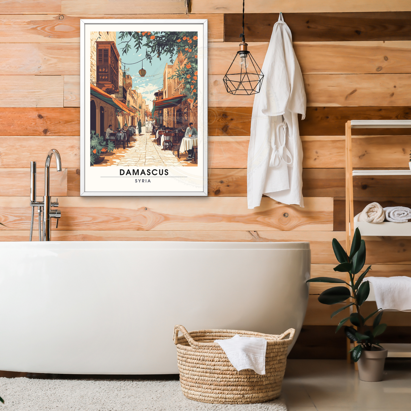 Damaskus Reiseposter | Damaskus Druck | Syrien Poster