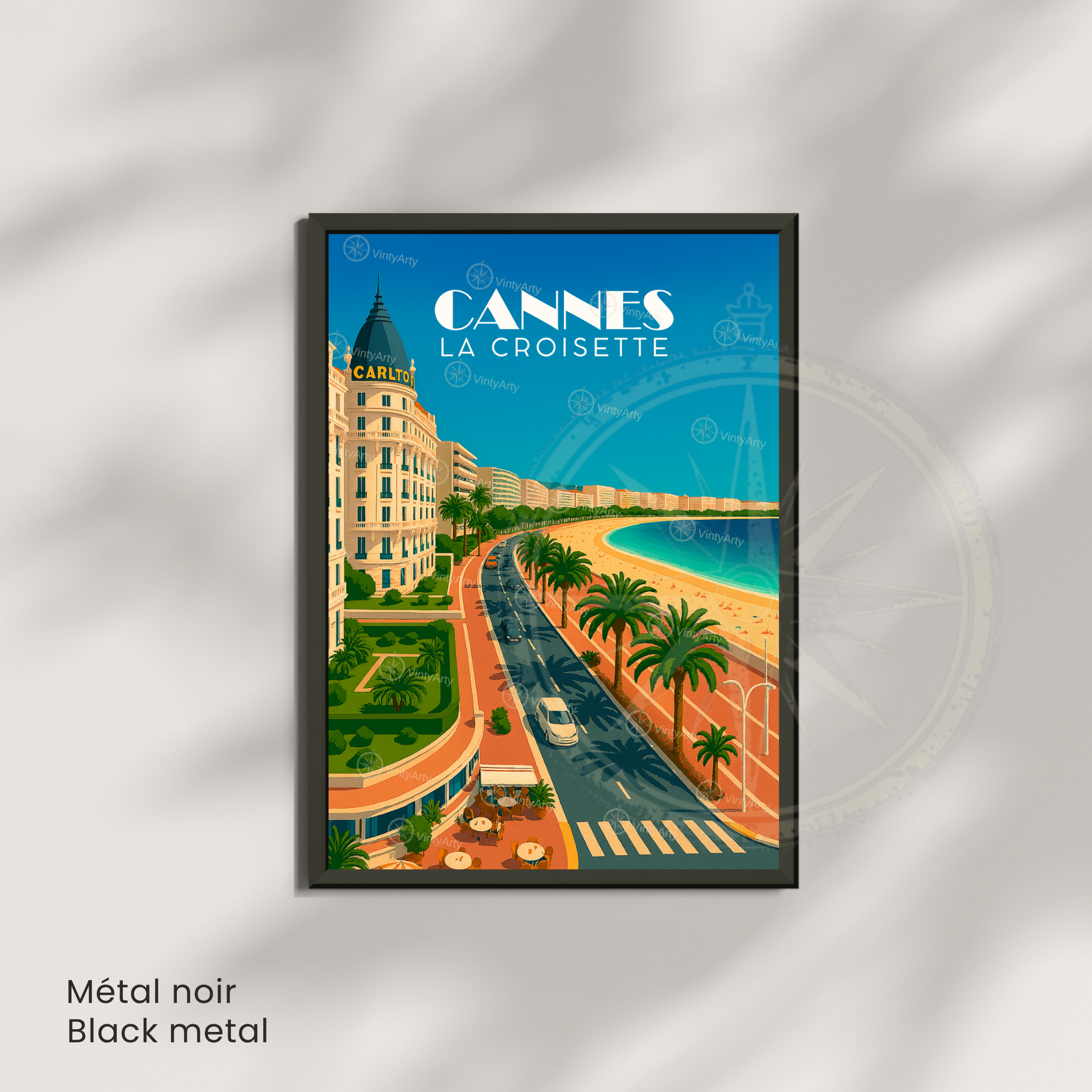 Affiche Cannes | Poster La Croisette | Affiche France