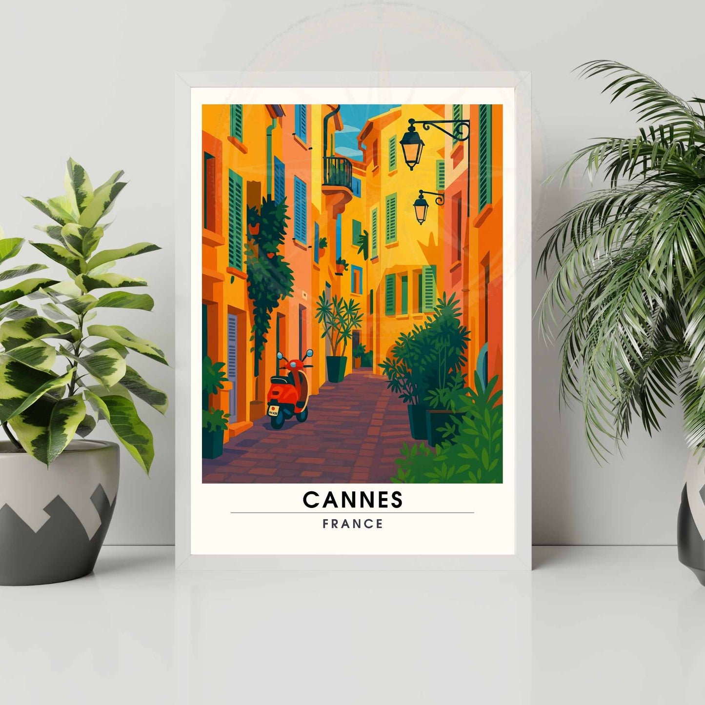 Affiche Cannes | Impression Cannes | Affiche de voyage France