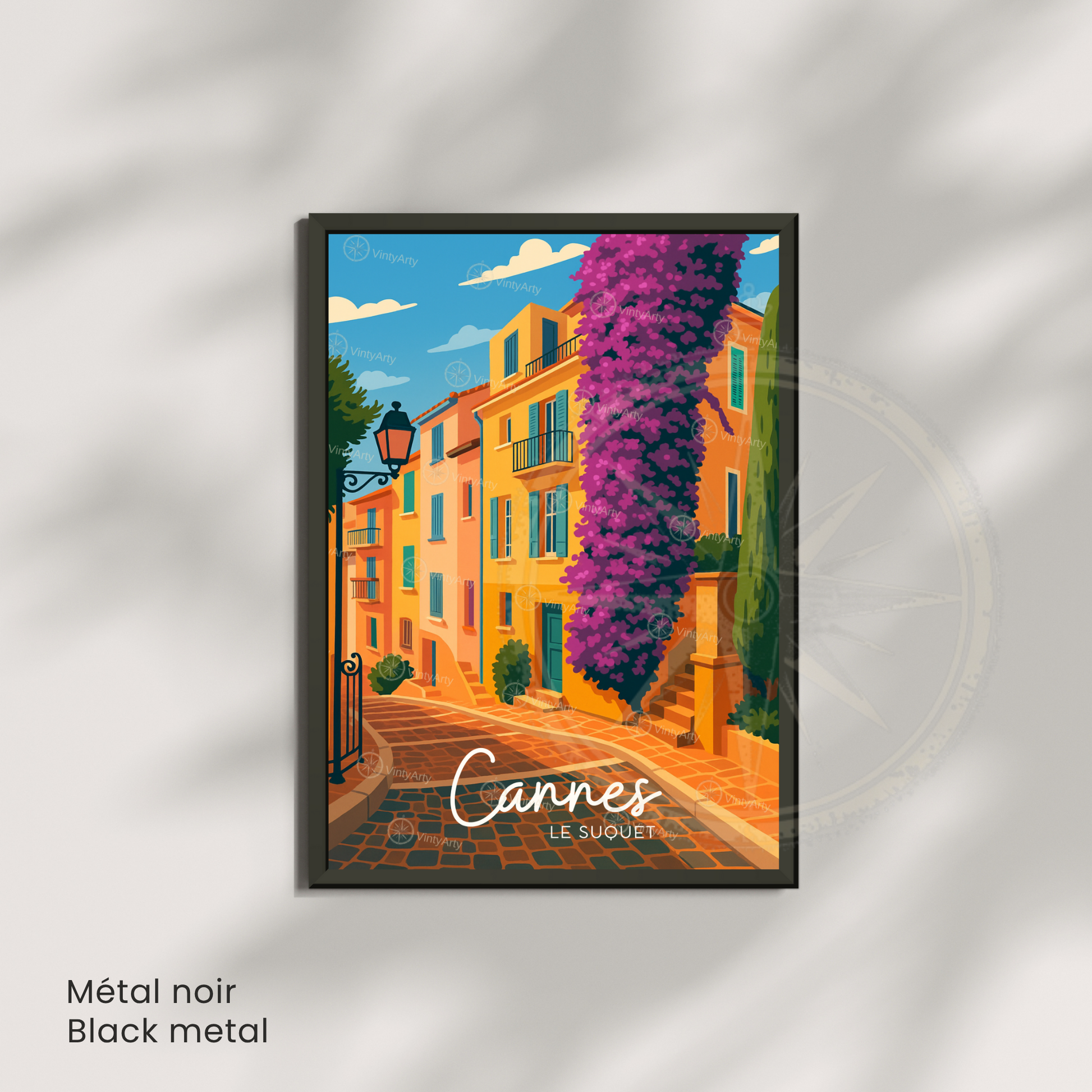 Affiche Cannes | Poster mural Le Suquet | Affiche France