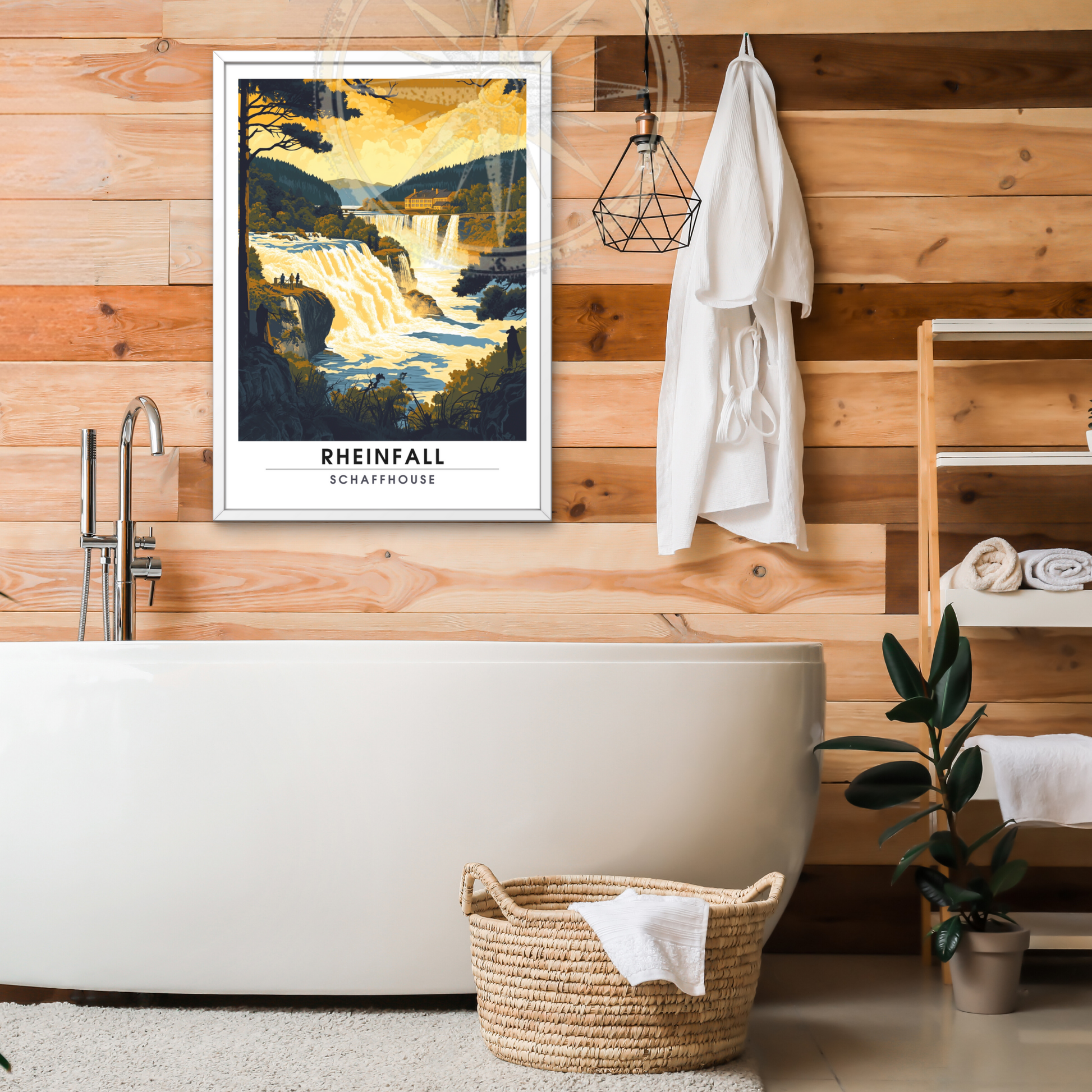 Affiche Chutes du Rhin | Poster Murale Suisse | Affiche Suisse