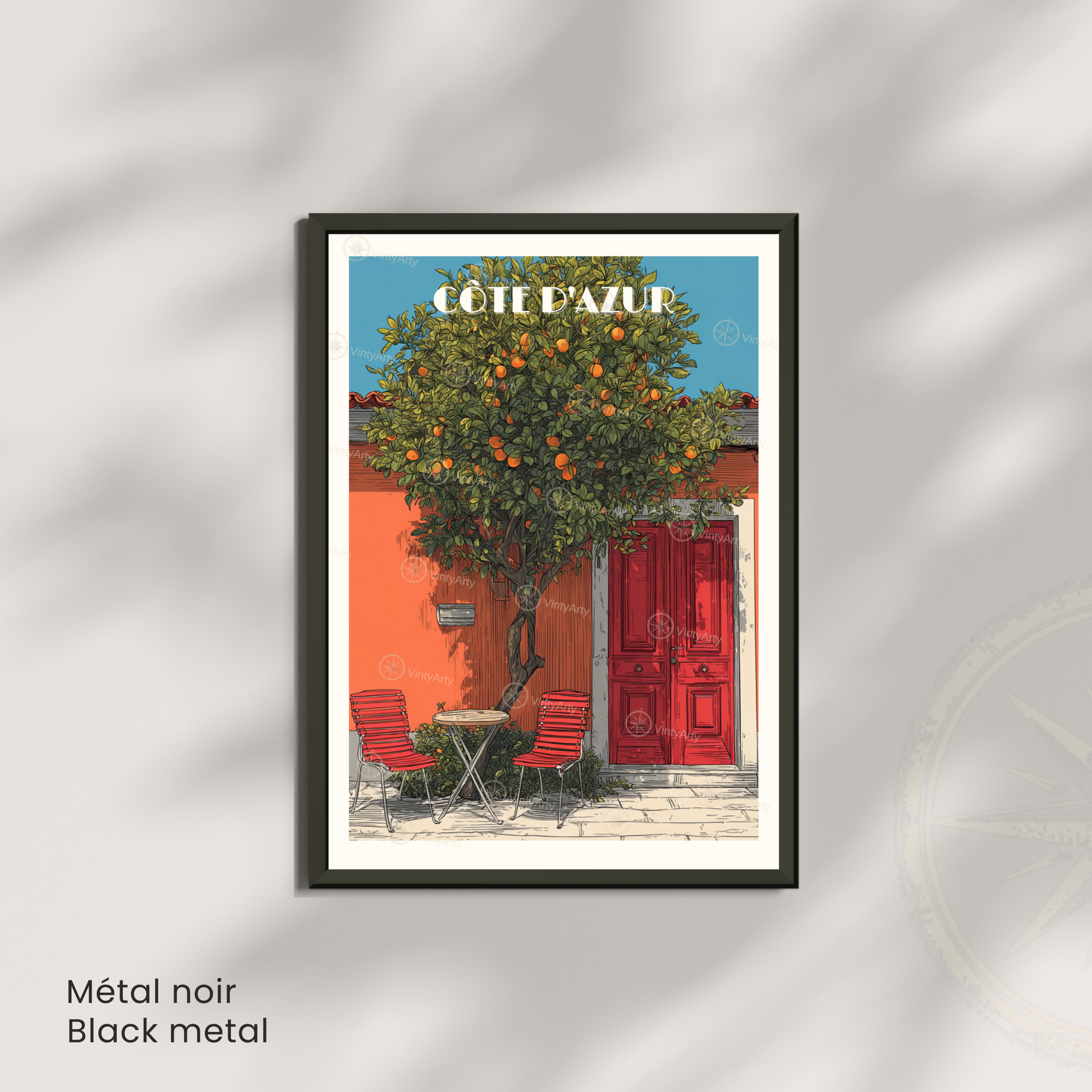 Affiche Côte d’Azur | Poster mural Côte d’Azur | Affiche France